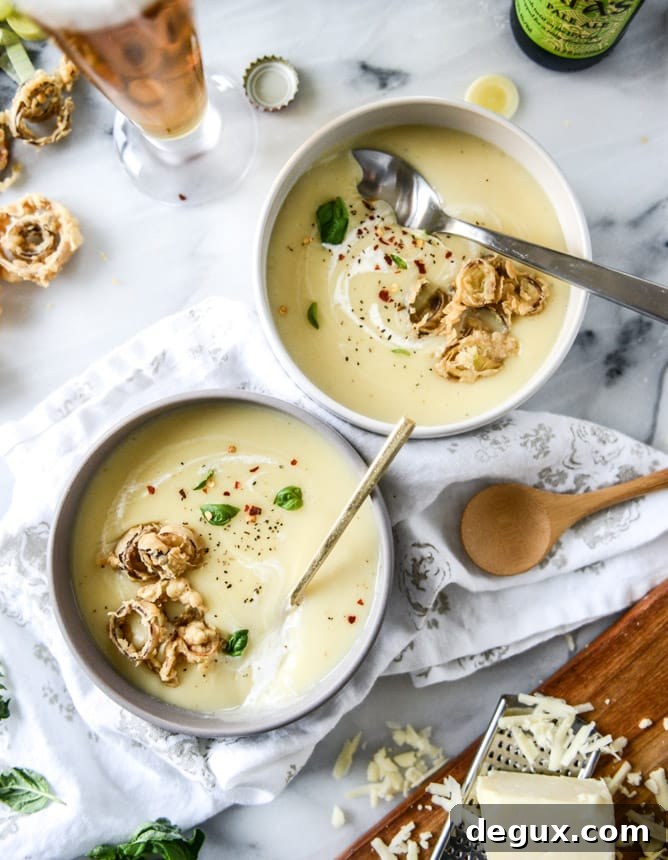 Irish ale potato cheddar soup