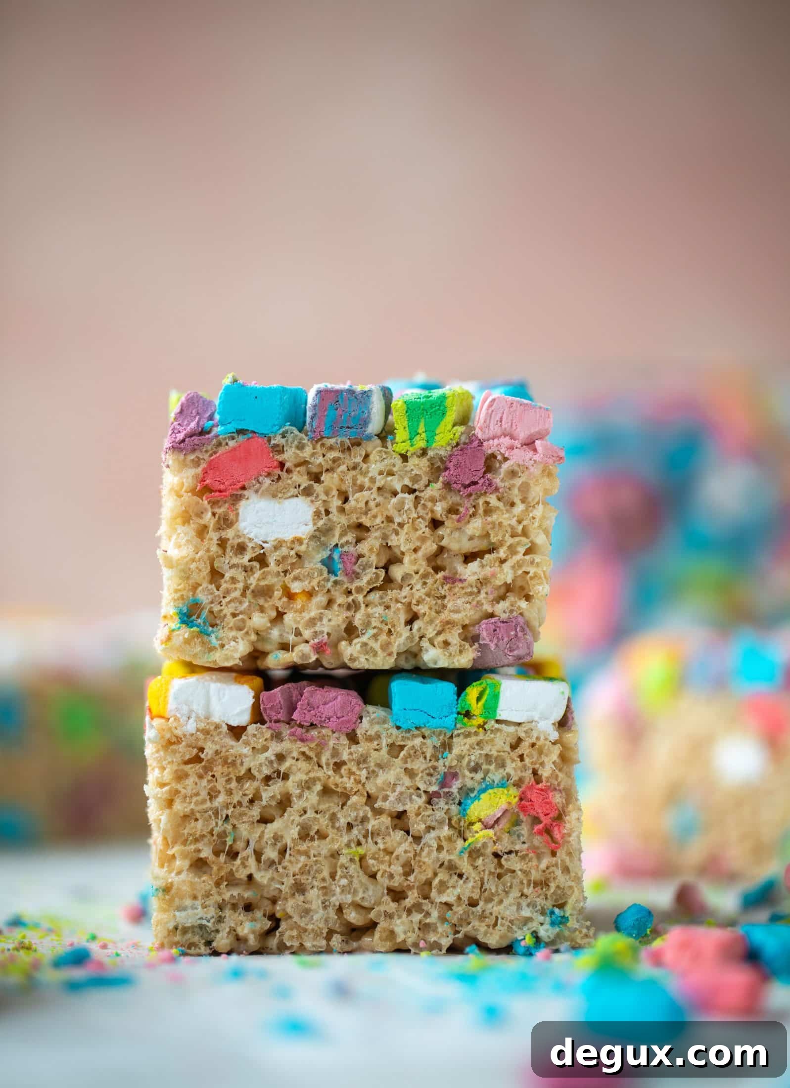 Luckiest Rice Krispie Treats for St. Patrick’s Day Celebration 12 These lucky charms rice krispie treats are a throwback recipe to one of my favorite childhood treats! Here's a little festive twist for Saint Patrick's Day.