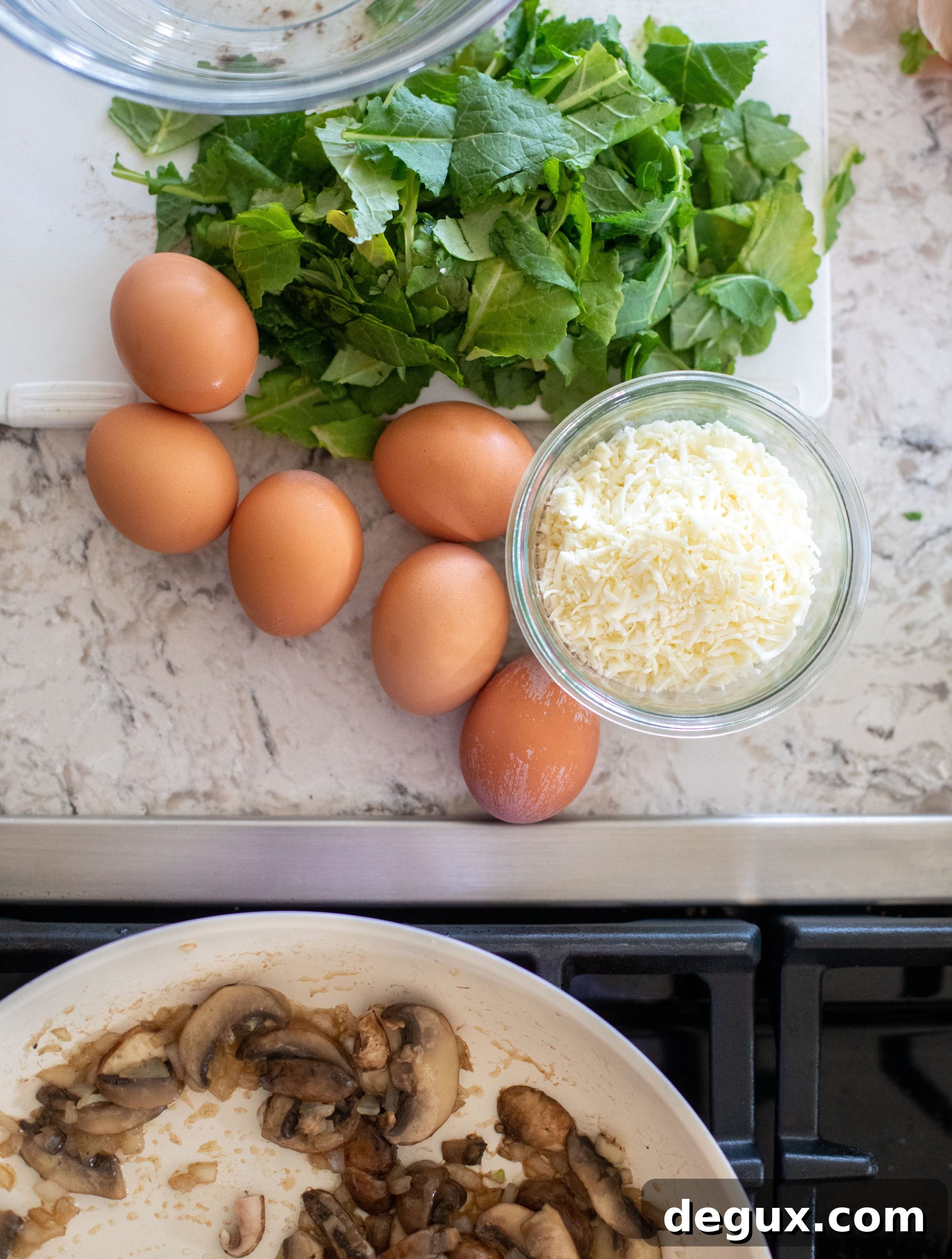 Parmesan Pasta Frittata with Spring Greens: Quick Weeknight Meal 3 frittata ingredients