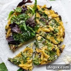 Parmesan Pasta Frittata with Spring Greens: Quick Weeknight Meal 9 img 64532 8