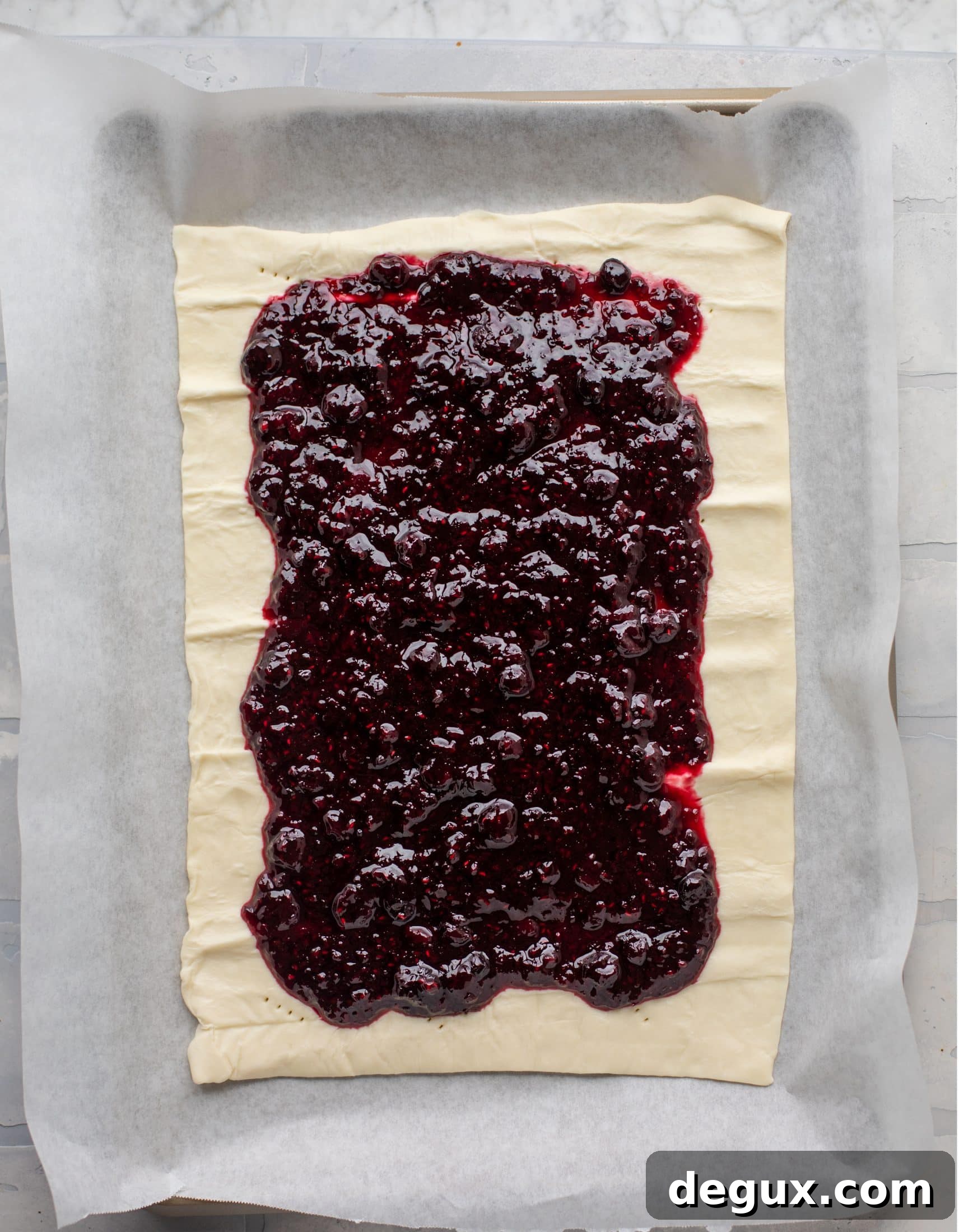 Giant Frozen Berry Pop-Tart Recipe Using Freezer Ingredients 5 giant pop tart filling