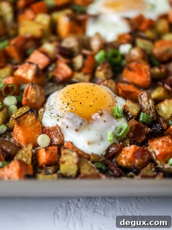 Sheet Pan Sweet Potato Breakfast Hash