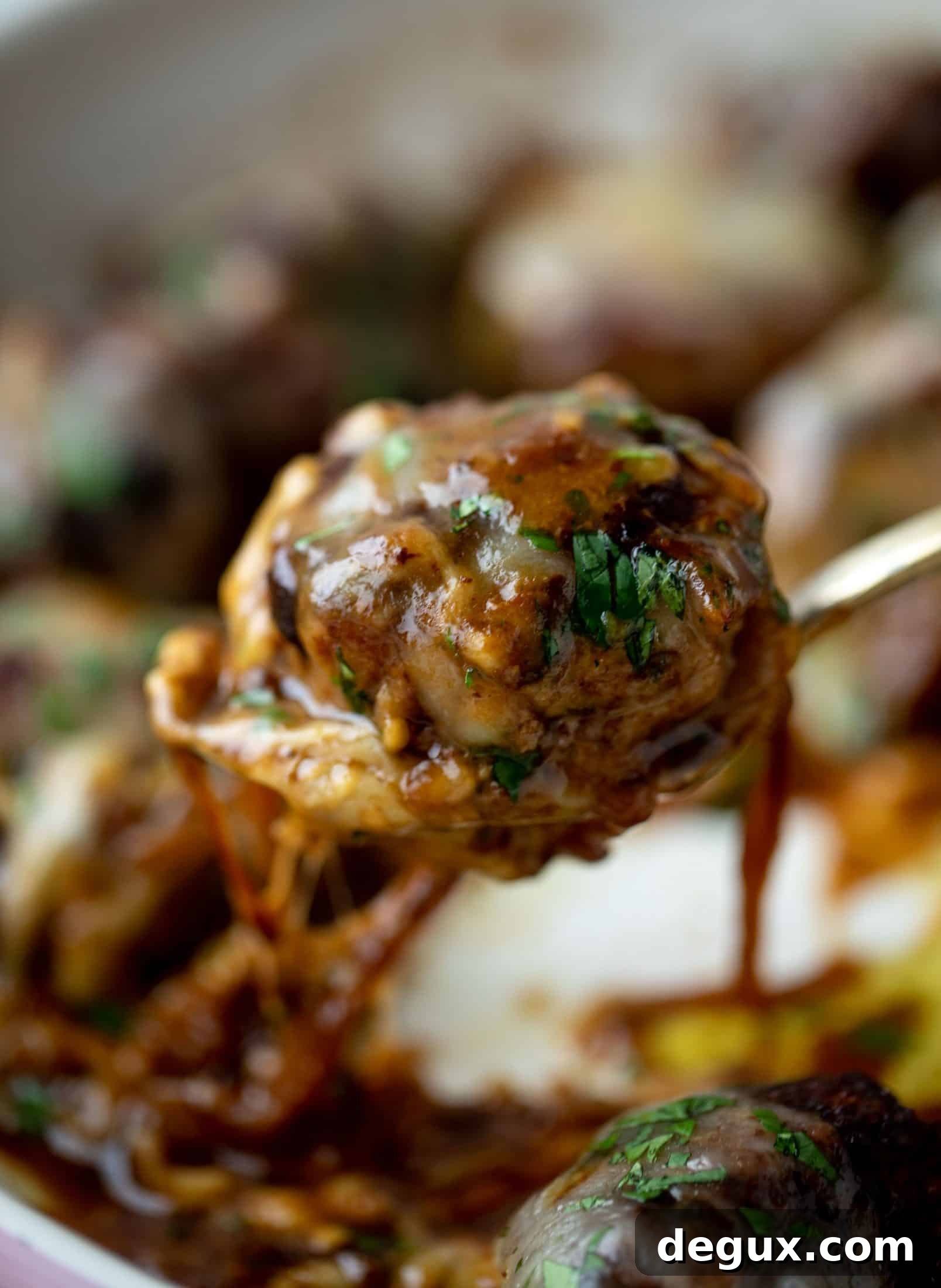 Weekend French Onion Meatballs: Savory Comfort Recipe 10 These french onion meatballs are super delicious! All the flavors of french onion soup made into juicy meatballs. Cheesy, saucy goodness!