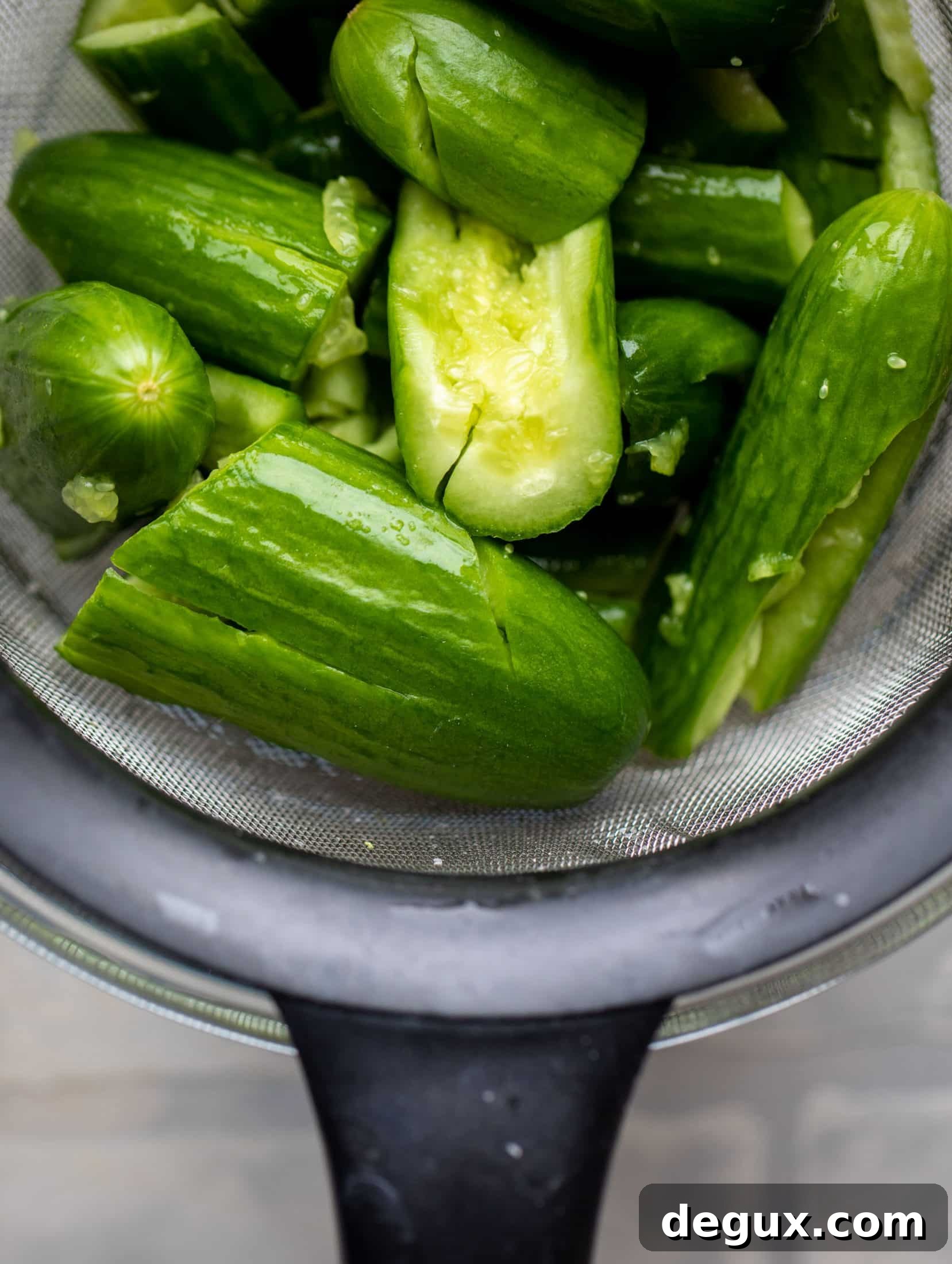 smashed cucumbers