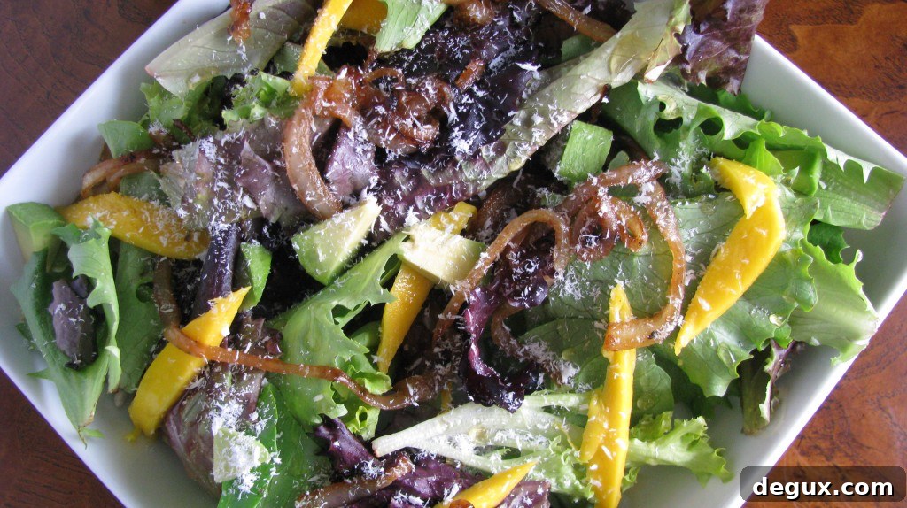 IMG_5112 Tropical spring greens salad