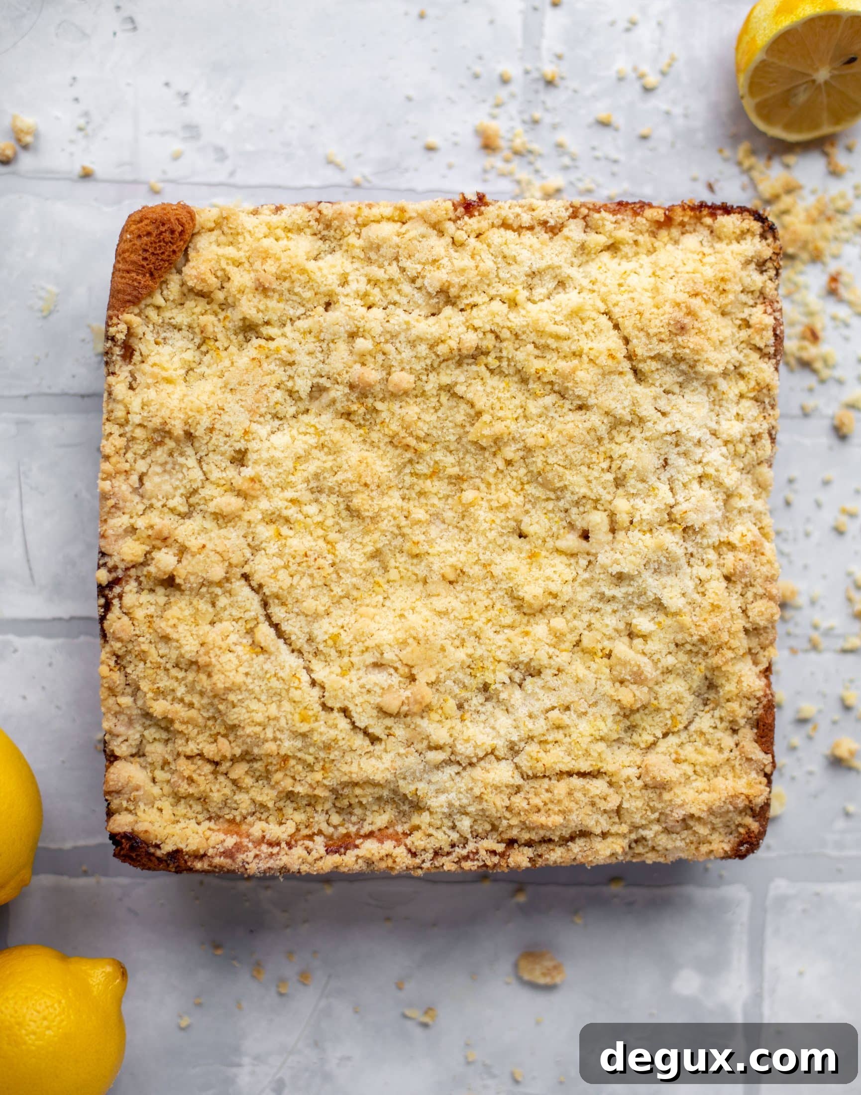 Moist Lemon Crumb Cake Recipe with Zesty Crumble Topping 7 lemon crumb cake