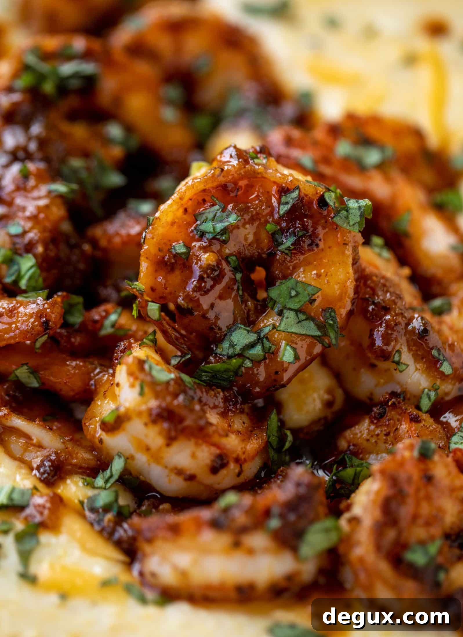 Cajun Honey-Mustard Shrimp with Creamy Cheddar Grits 10 Honey Mustard Cajun Shrimp with Cheddar Grits