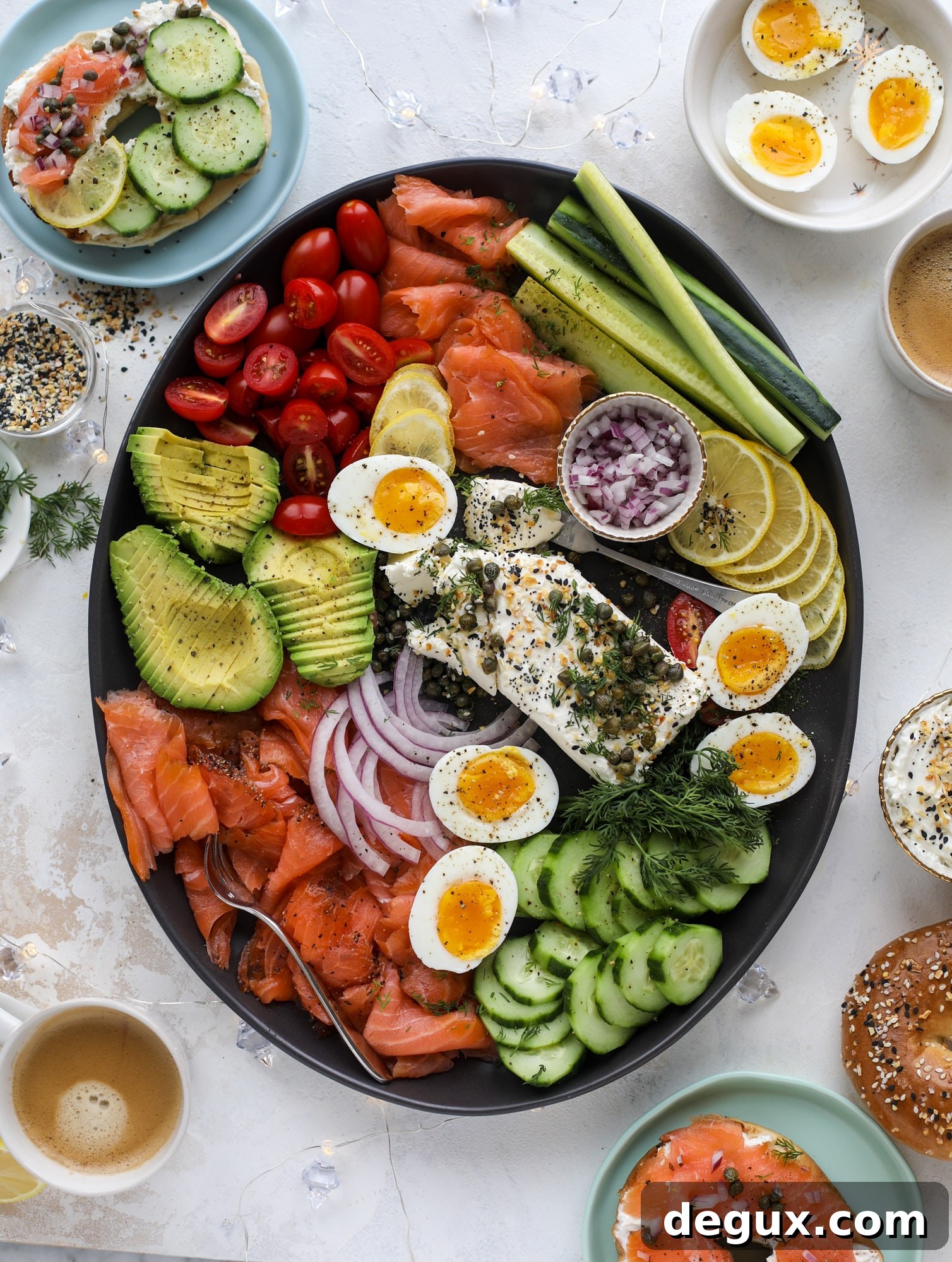 smoked salmon platter + 23 mother's day recipes