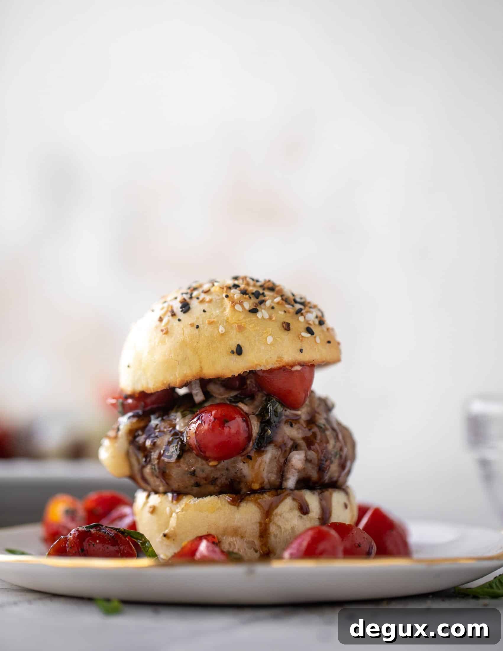 bruschetta chicken burgers