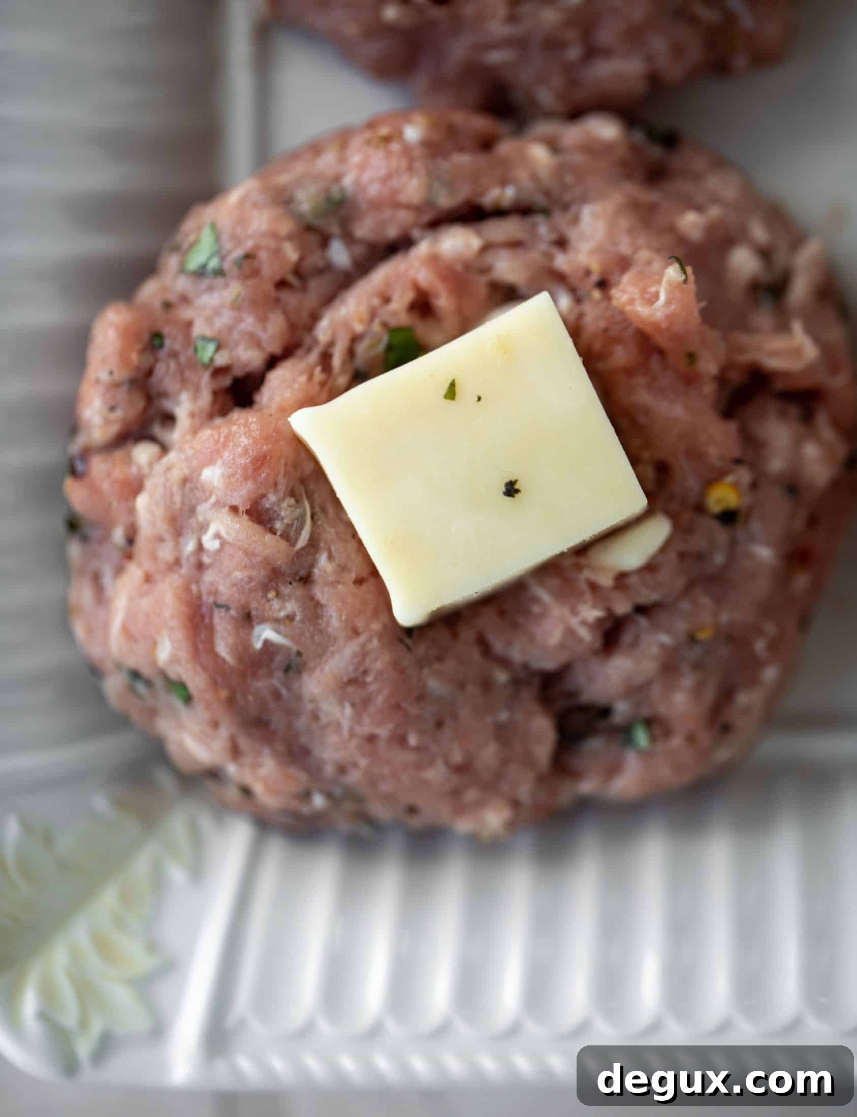 chicken burgers stuffed with mozzarella cheese
