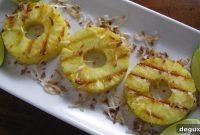 Grilled Pineapple with Toasted Coconut and Lime Glaze