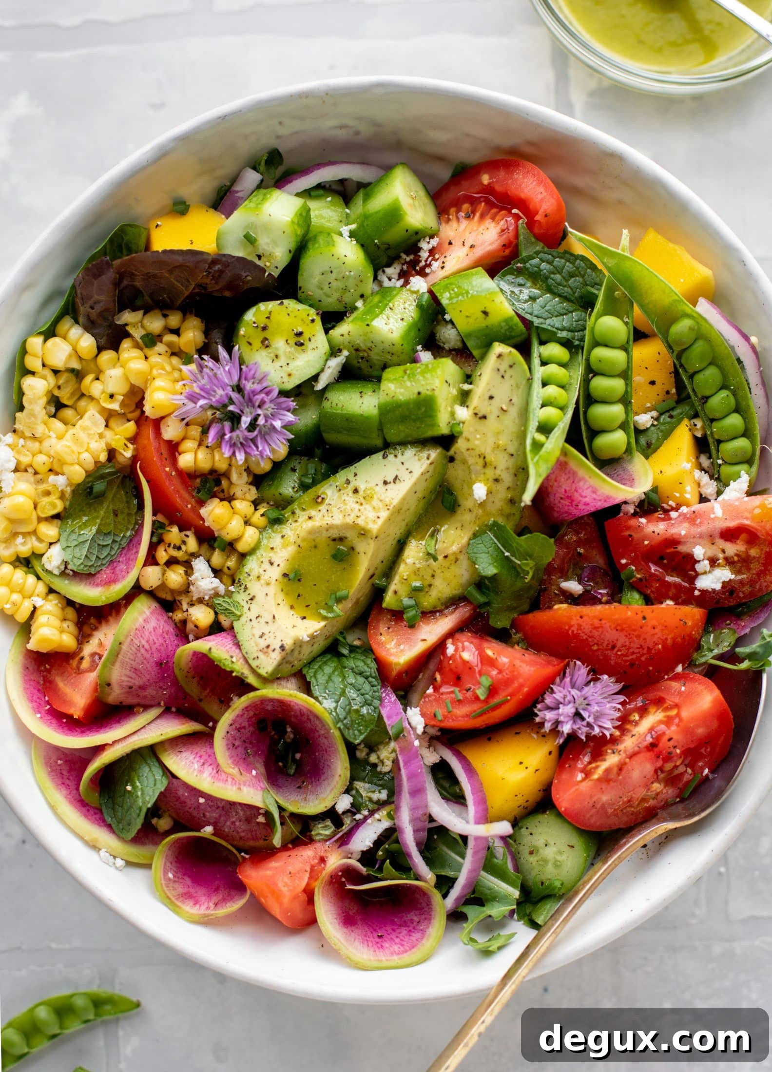 Loaded Summer Salad with Grilled Veggies and Feta 2 loaded summer house salad