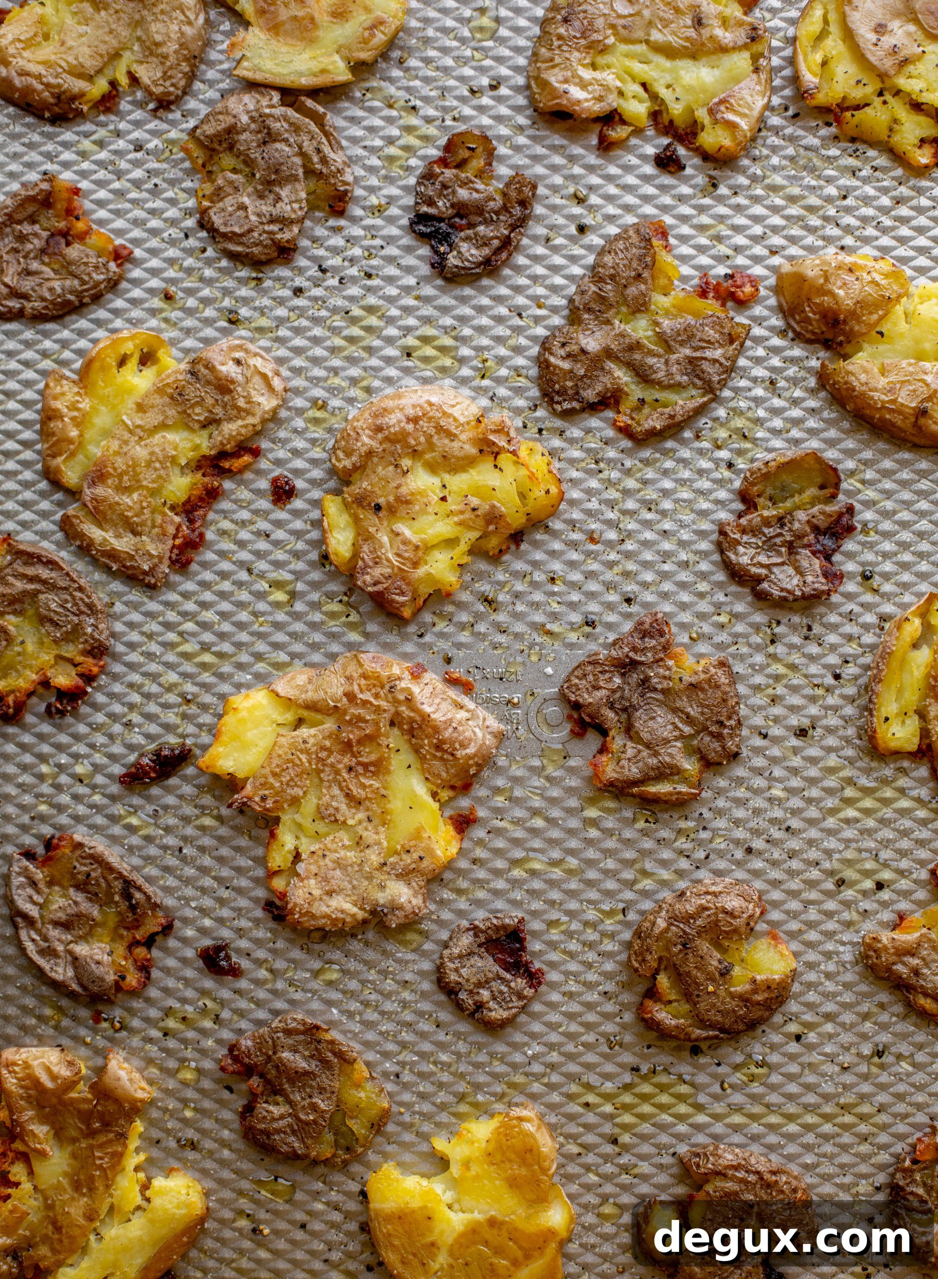 crispy smashed potatoes