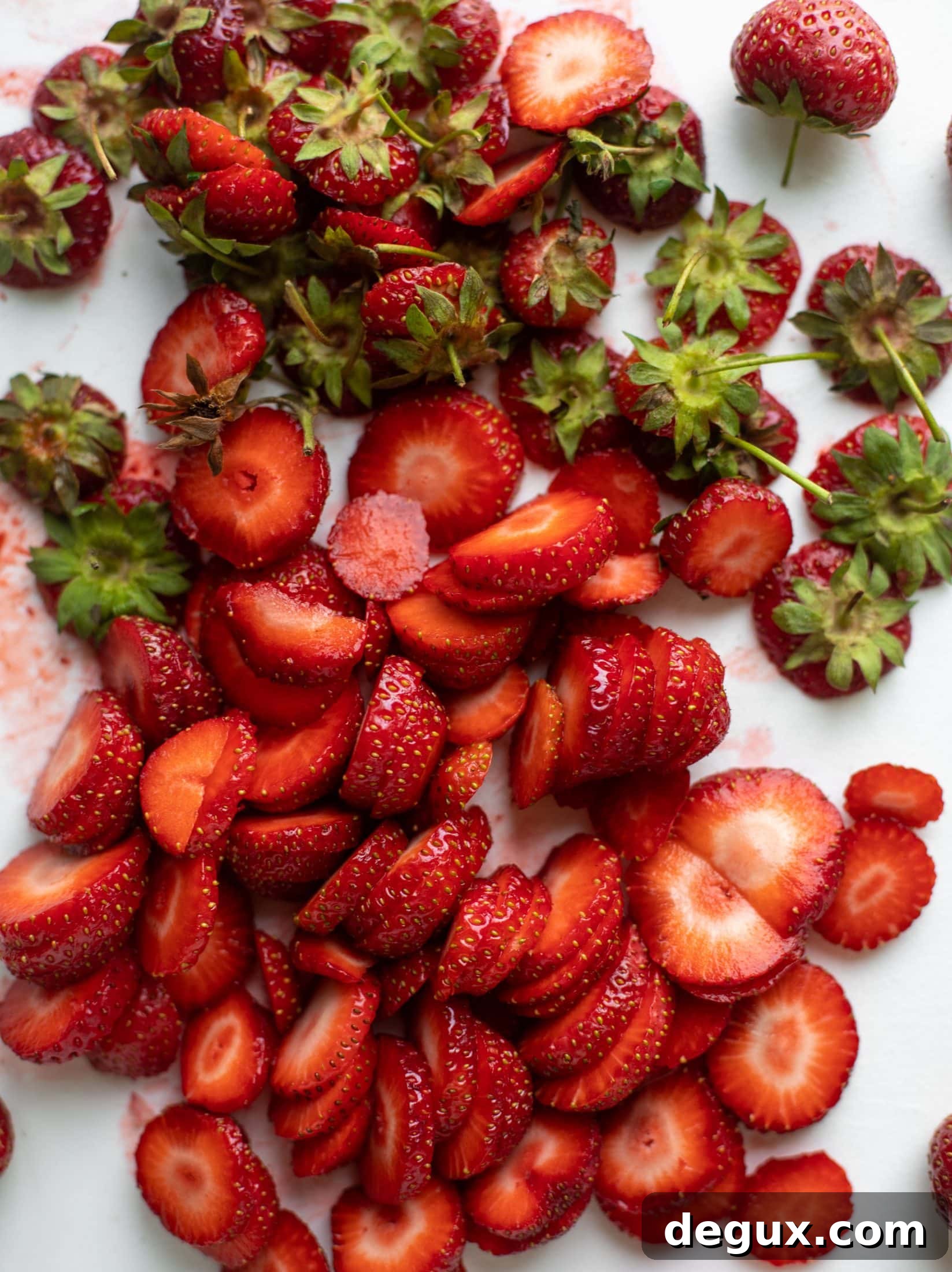 Strawberry and Basil Focaccia Recipe — Sweet Herb Bread Tutorial 3 sliced strawberries