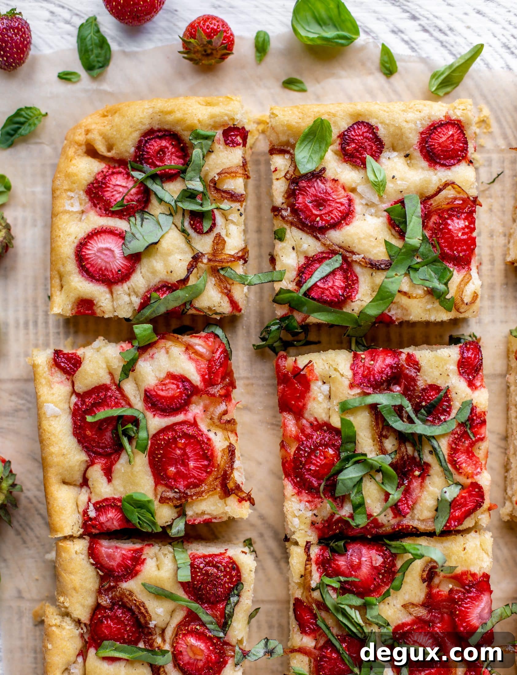 Strawberry and Basil Focaccia Recipe — Sweet Herb Bread Tutorial 9 strawberry basil focaccia