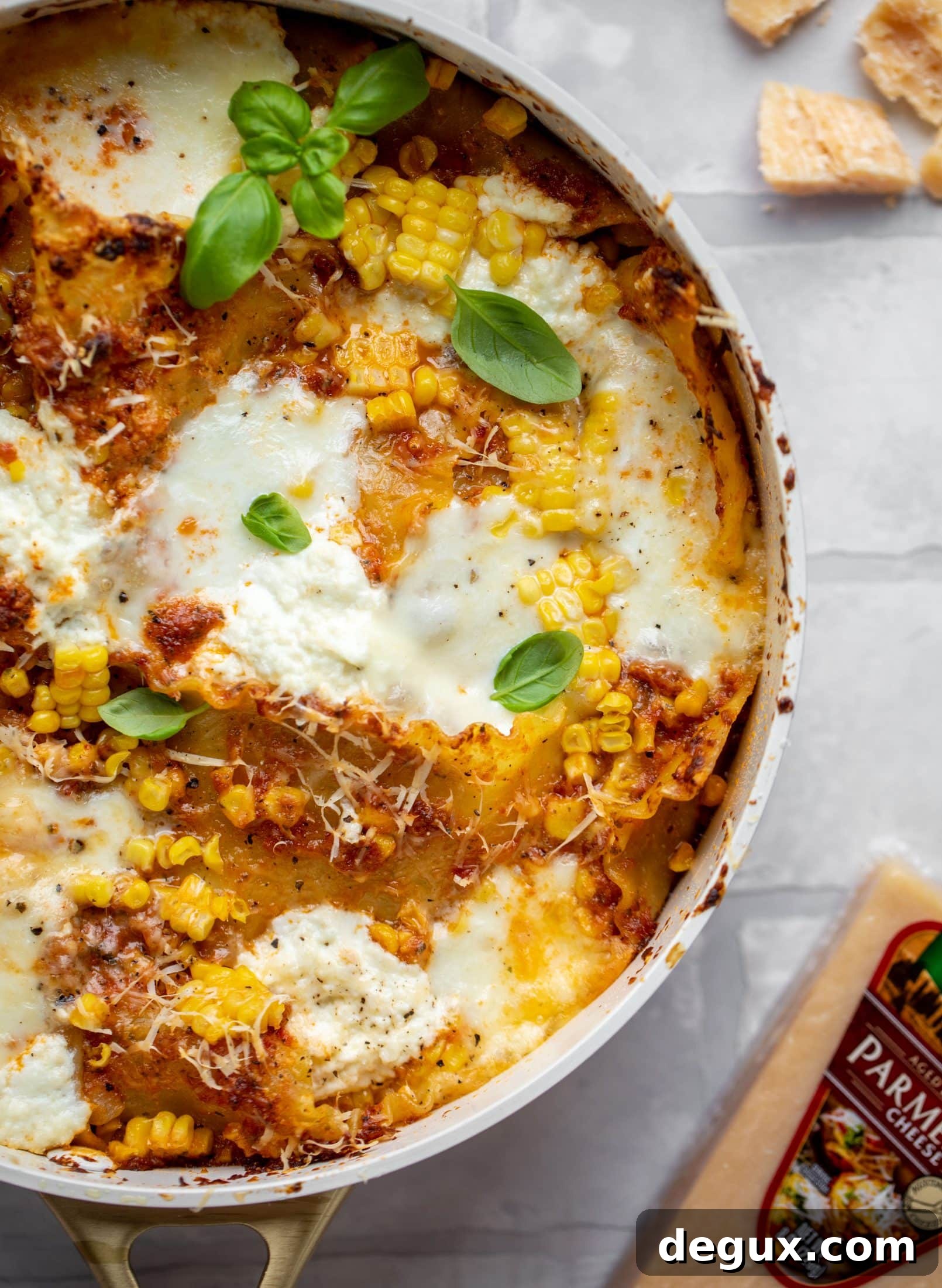 Skillet Lasagna with Sun-Dried Tomatoes and Sweet Corn 11 sun dried tomato and corn skillet lasagna