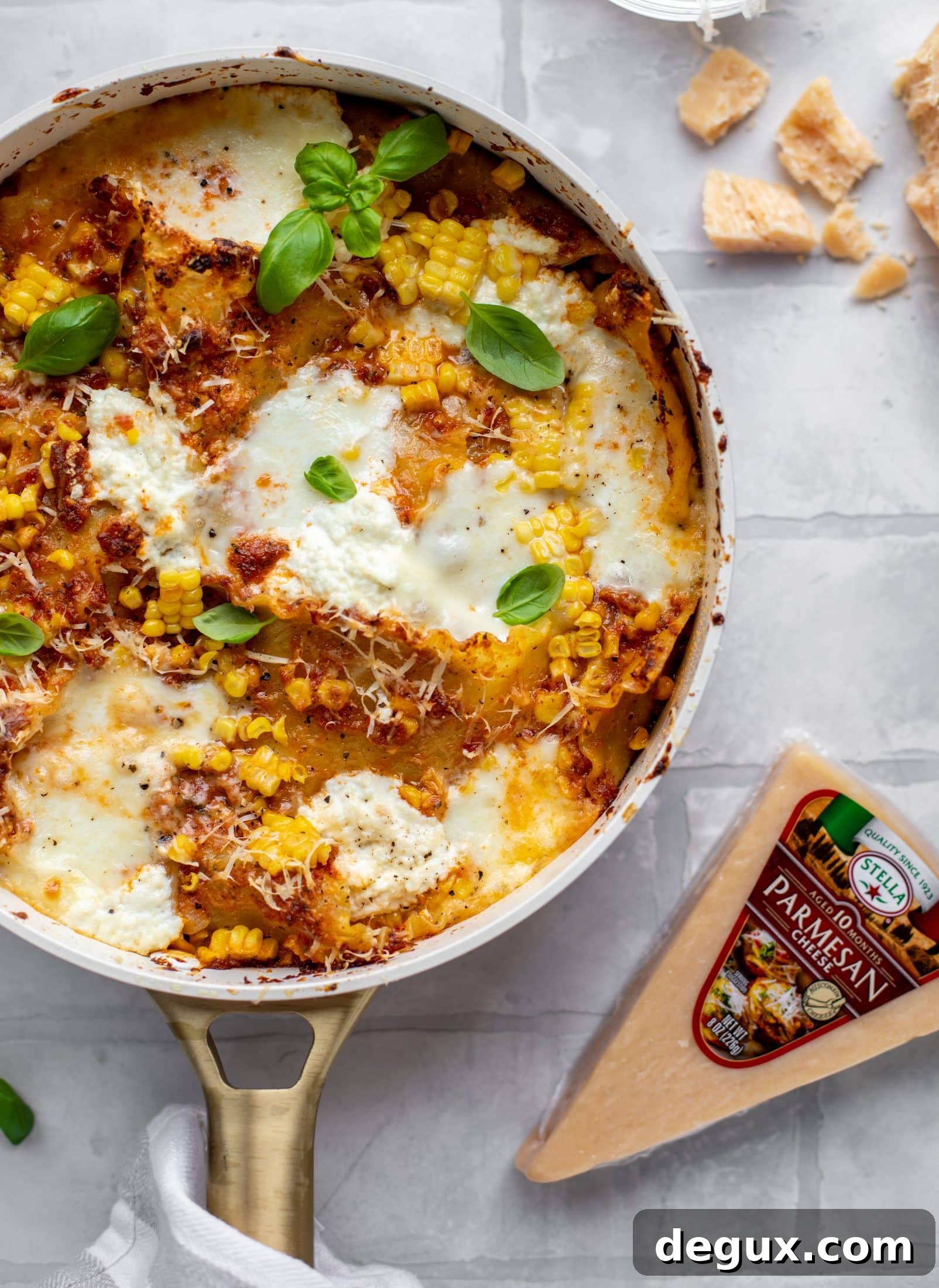 Skillet Lasagna with Sun-Dried Tomatoes and Sweet Corn 8 sun dried tomato and sweet corn skillet lasagna
