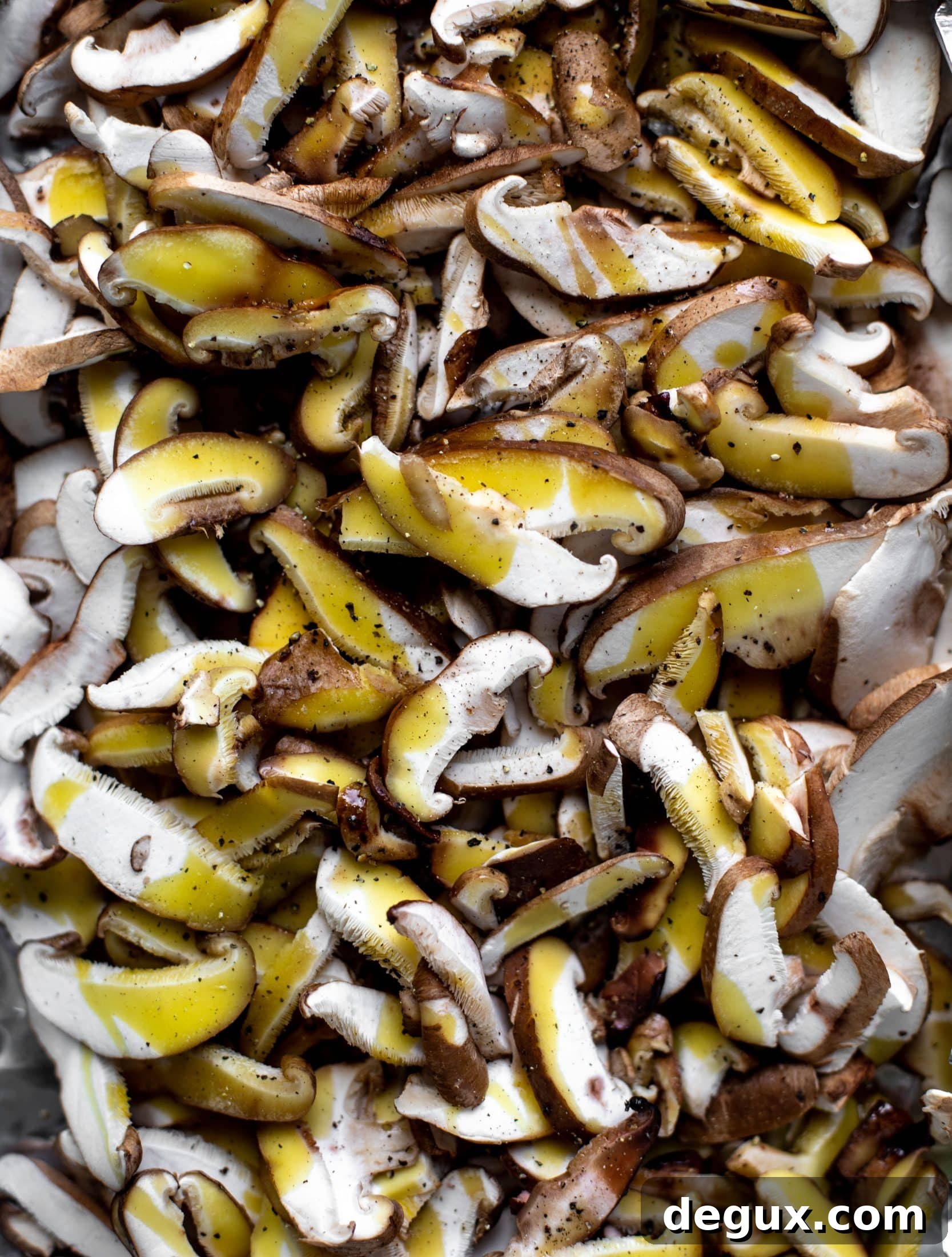 Grilled Vegetable Orzo with Creamy Smashed Feta Vinaigrette 4 mushrooms with olive oil