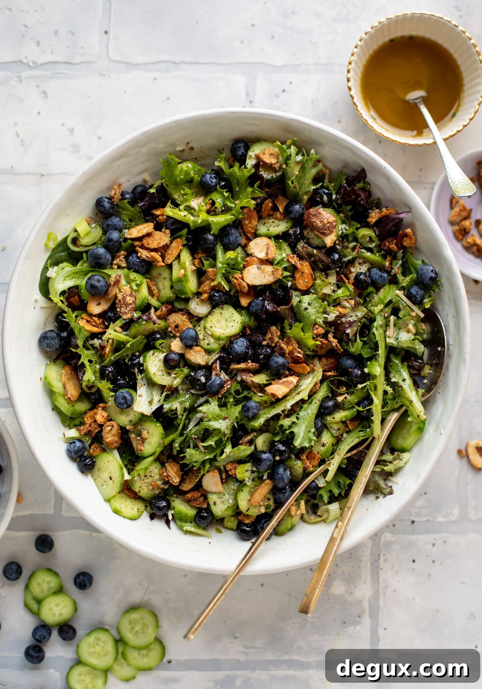 blueberry cucumber summer salad