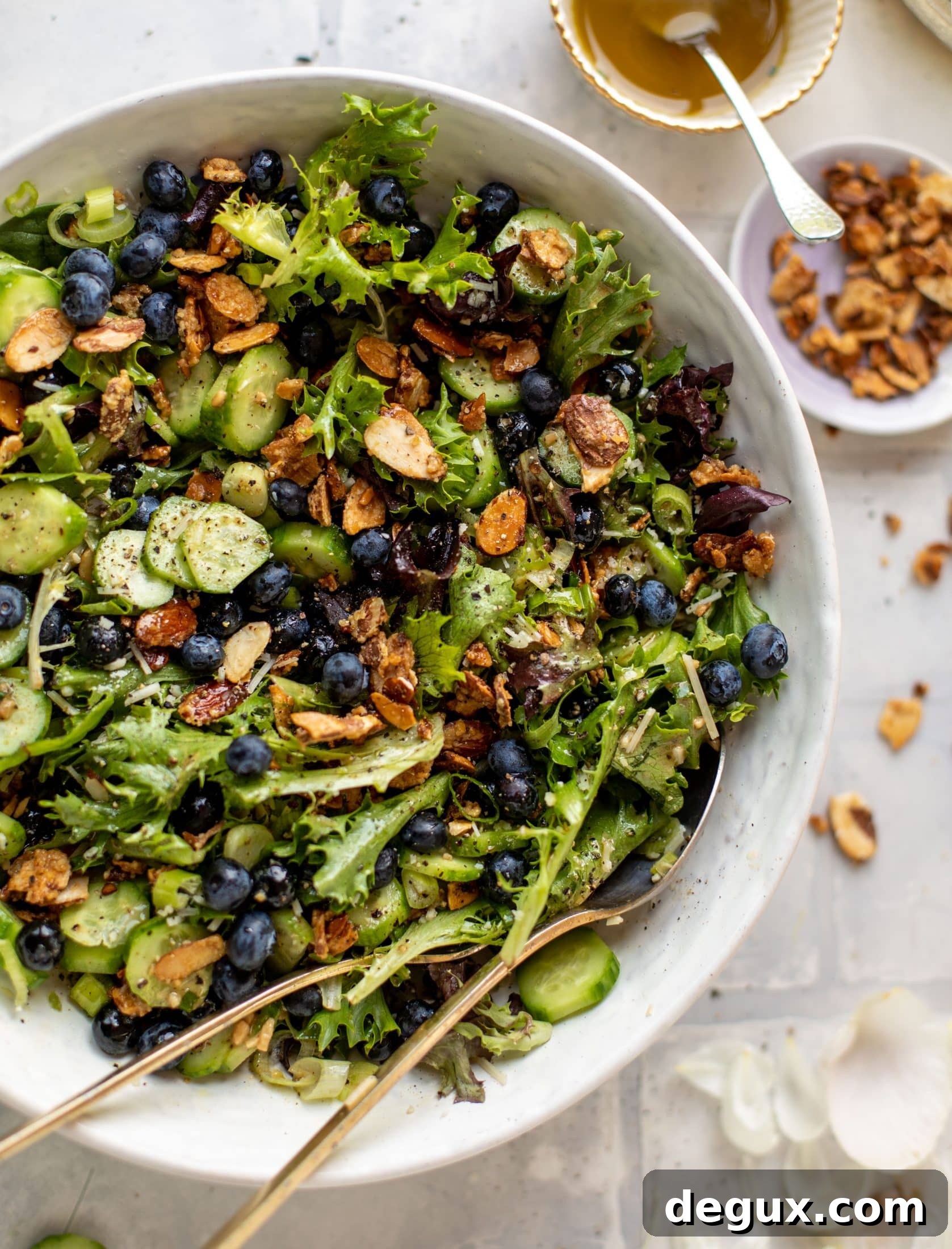 blueberry cucumber summer salad