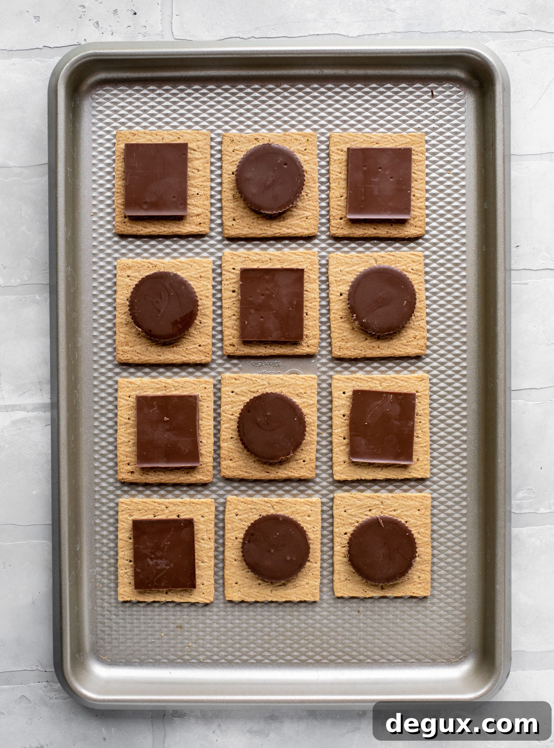 chocolate on graham crackers