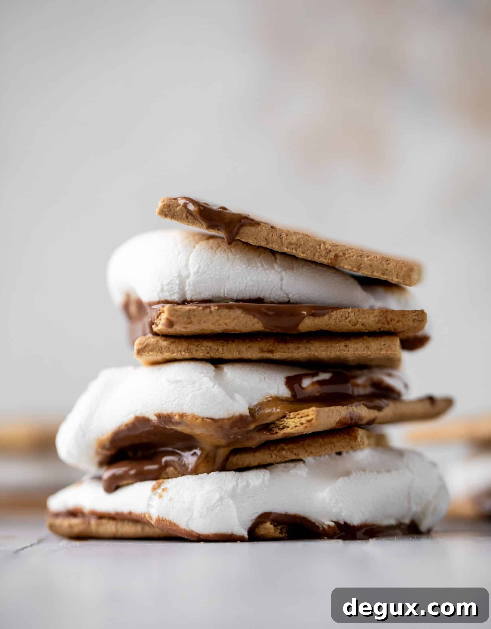stack of sheet pan s'mores