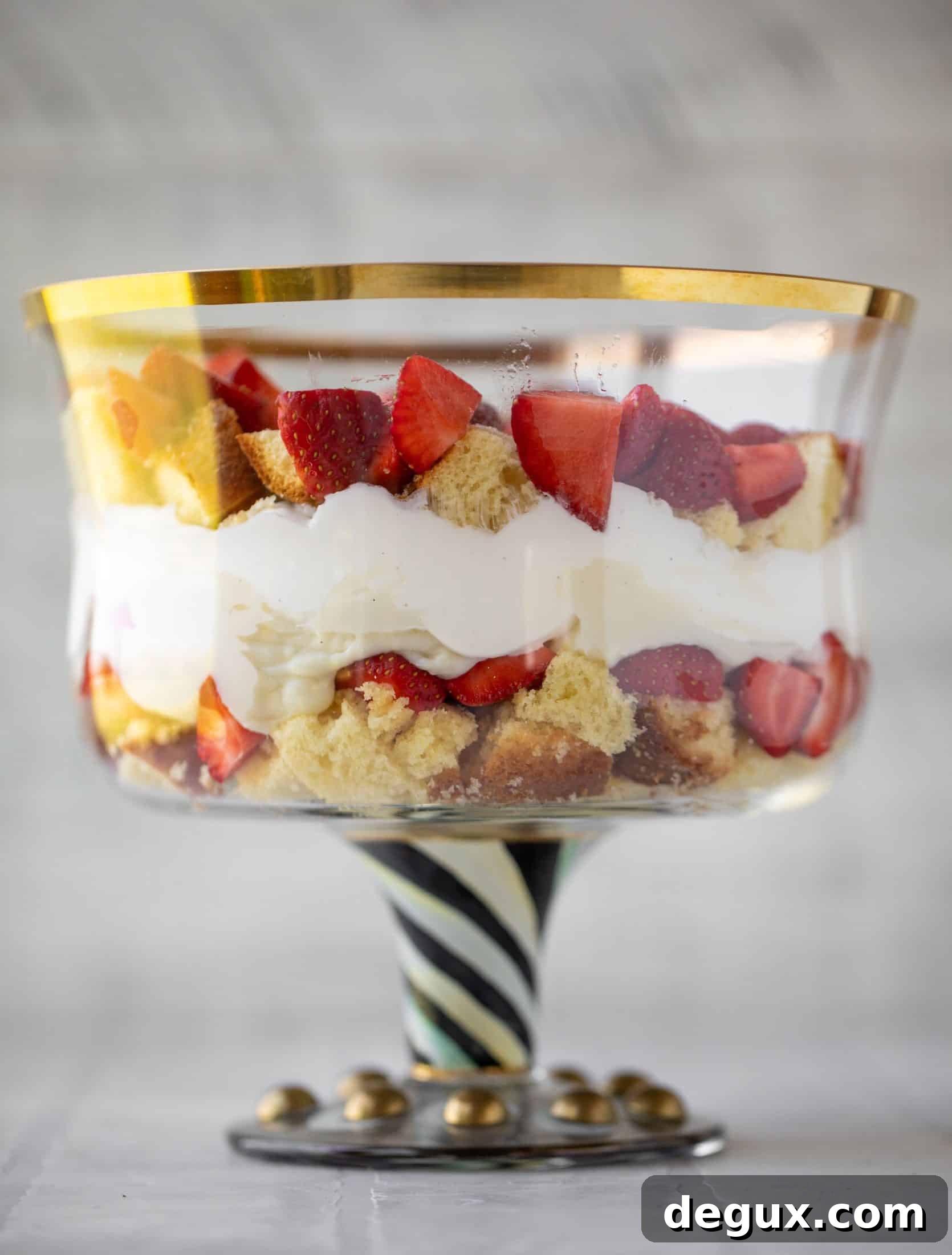 Strawberry Shortcake Trifle with Homemade Vanilla Bean Pudding Recipe 6 strawberry shortcake trifle