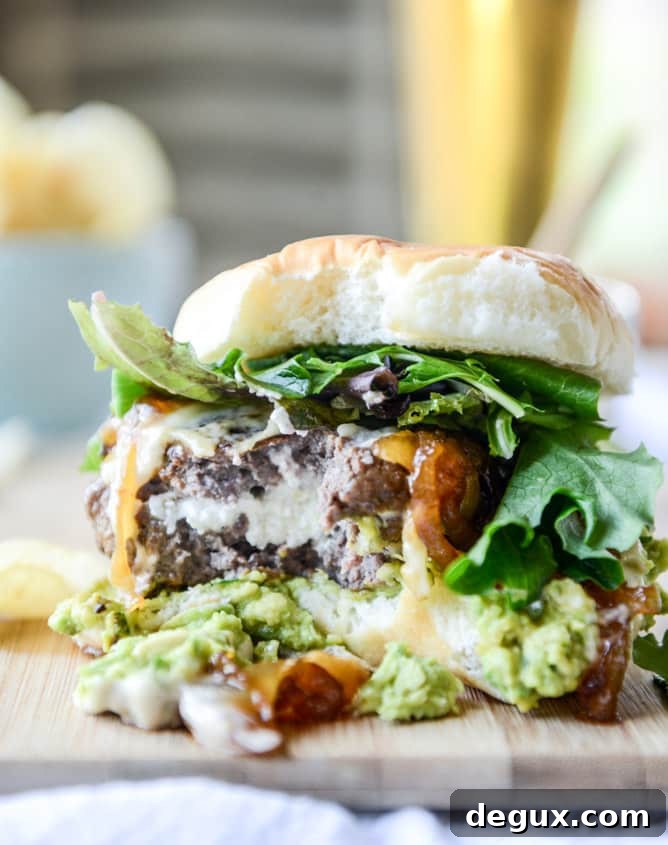 25 Patriotic 4th of July Recipes for Your Backyard BBQ 14 goat cheese guac burgers