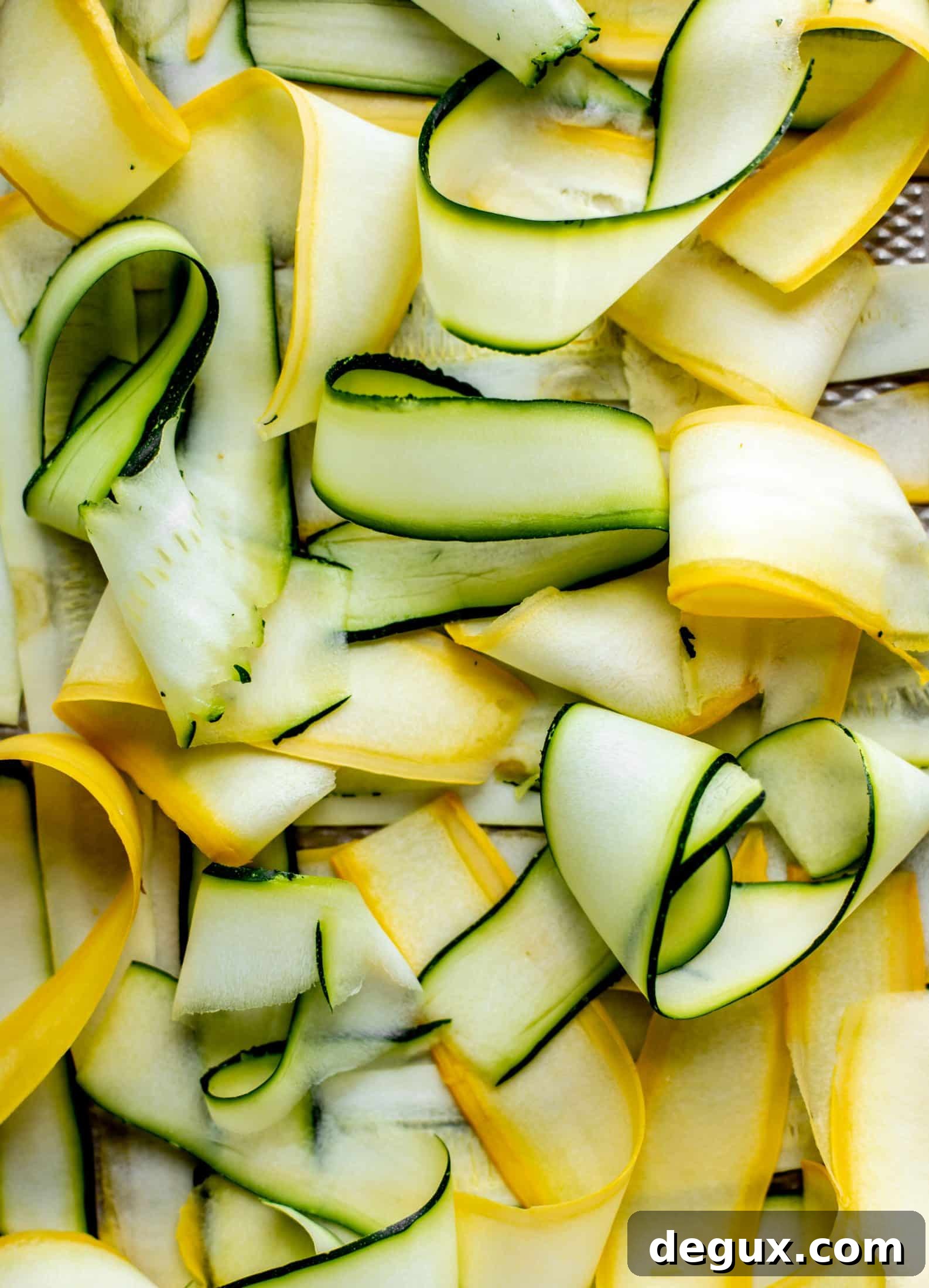zucchini and summer squash ribbons