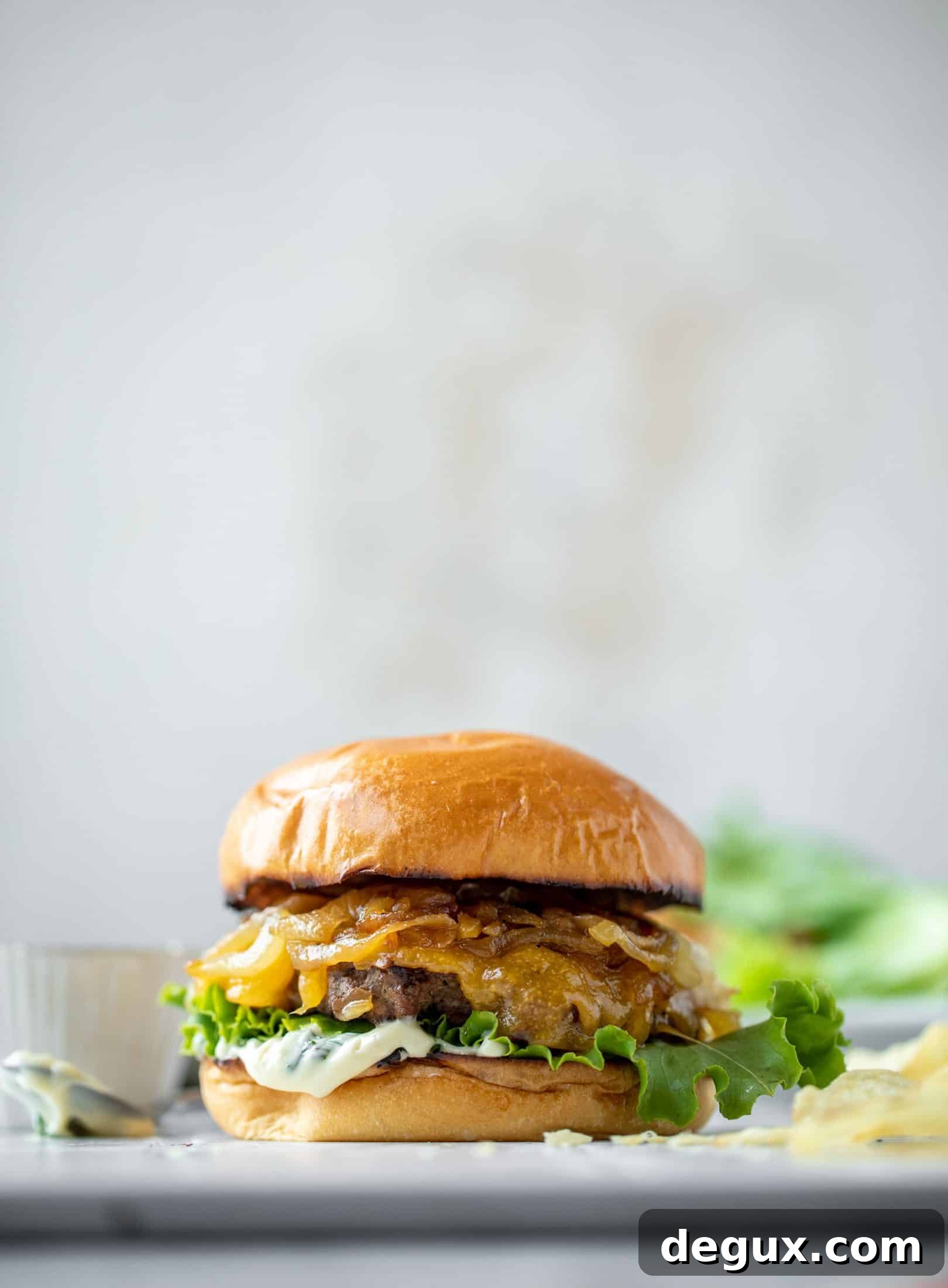 caramelized onion smash burger