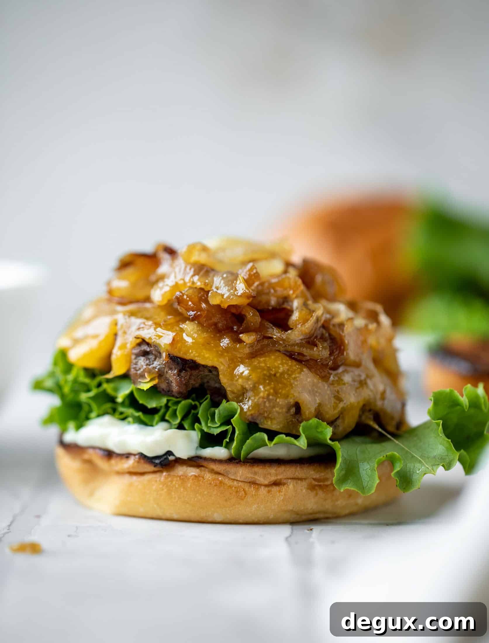 caramelized onion smash burger