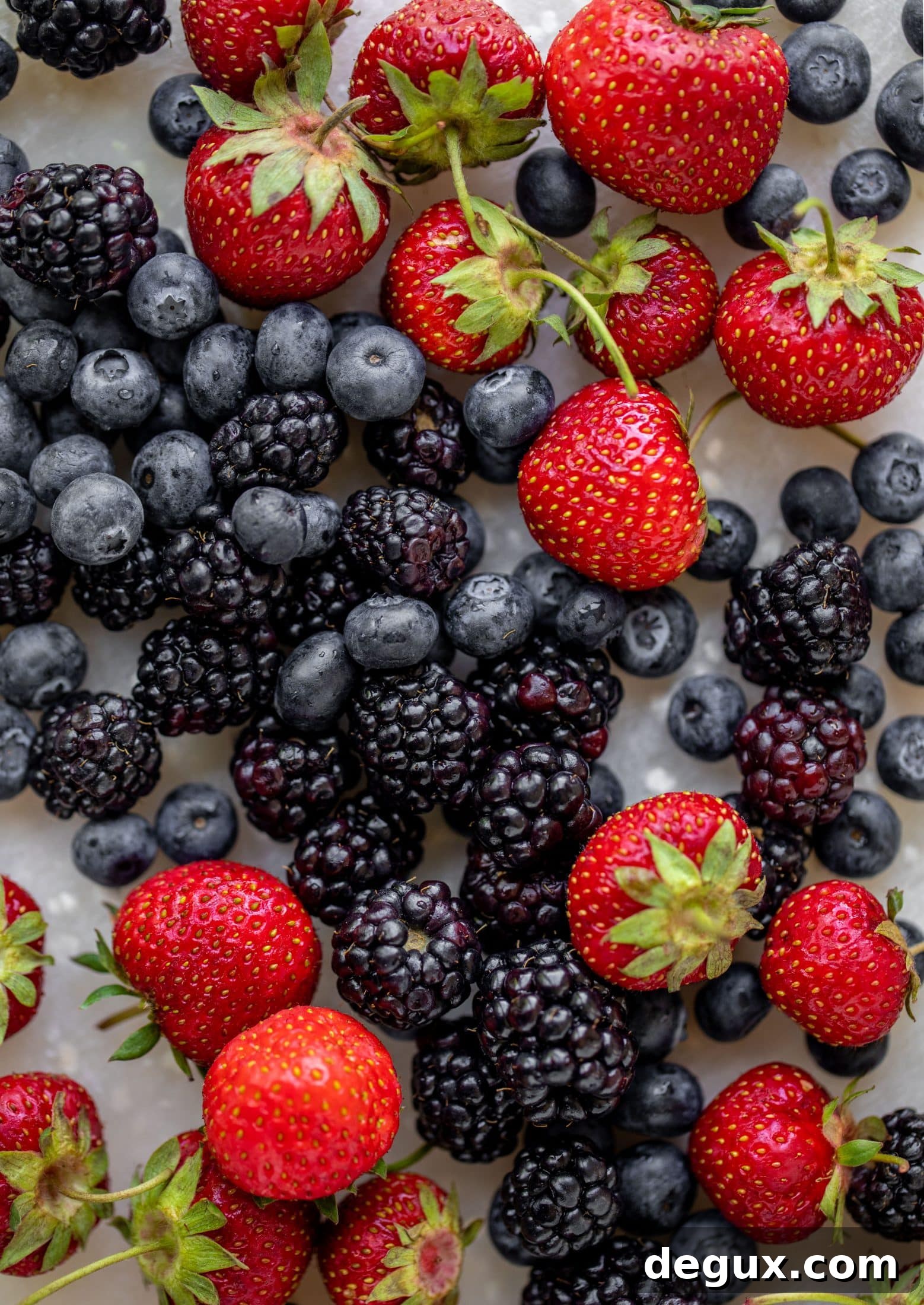 Triple Berry Chickpea Crunch Salad Recipe for Summer Flavor 3 blueberries, blackberries, strawberries