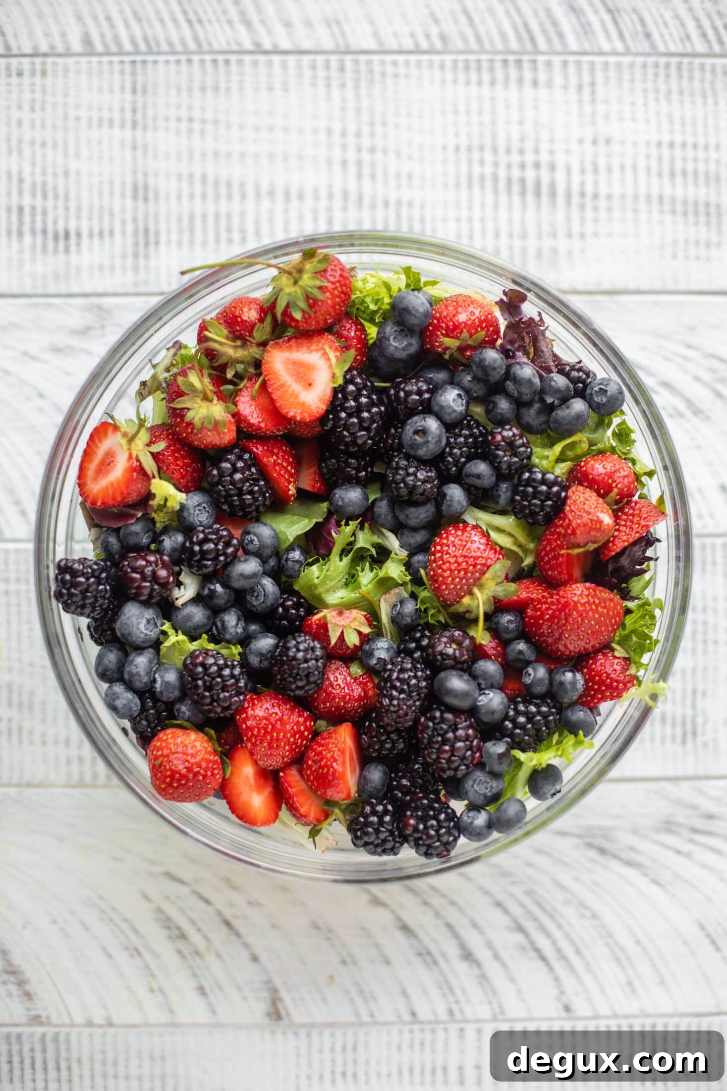 Triple Berry Chickpea Crunch Salad Recipe for Summer Flavor 5 triple berry salad