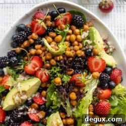 Triple-Berry Chickpea Crunch Salad Recipe for Summer 10 img 66594 9