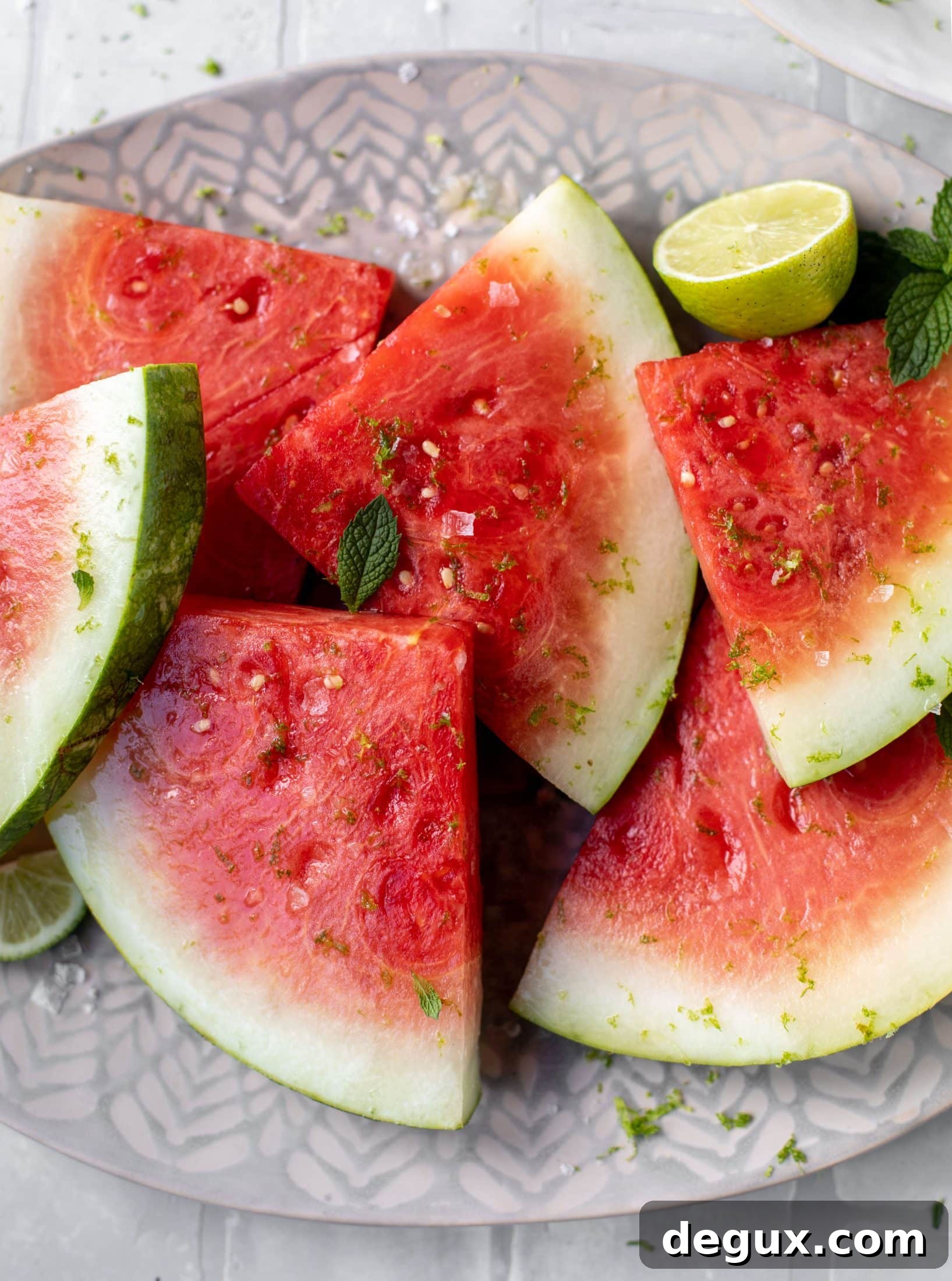 salted mojito watermelon wedges