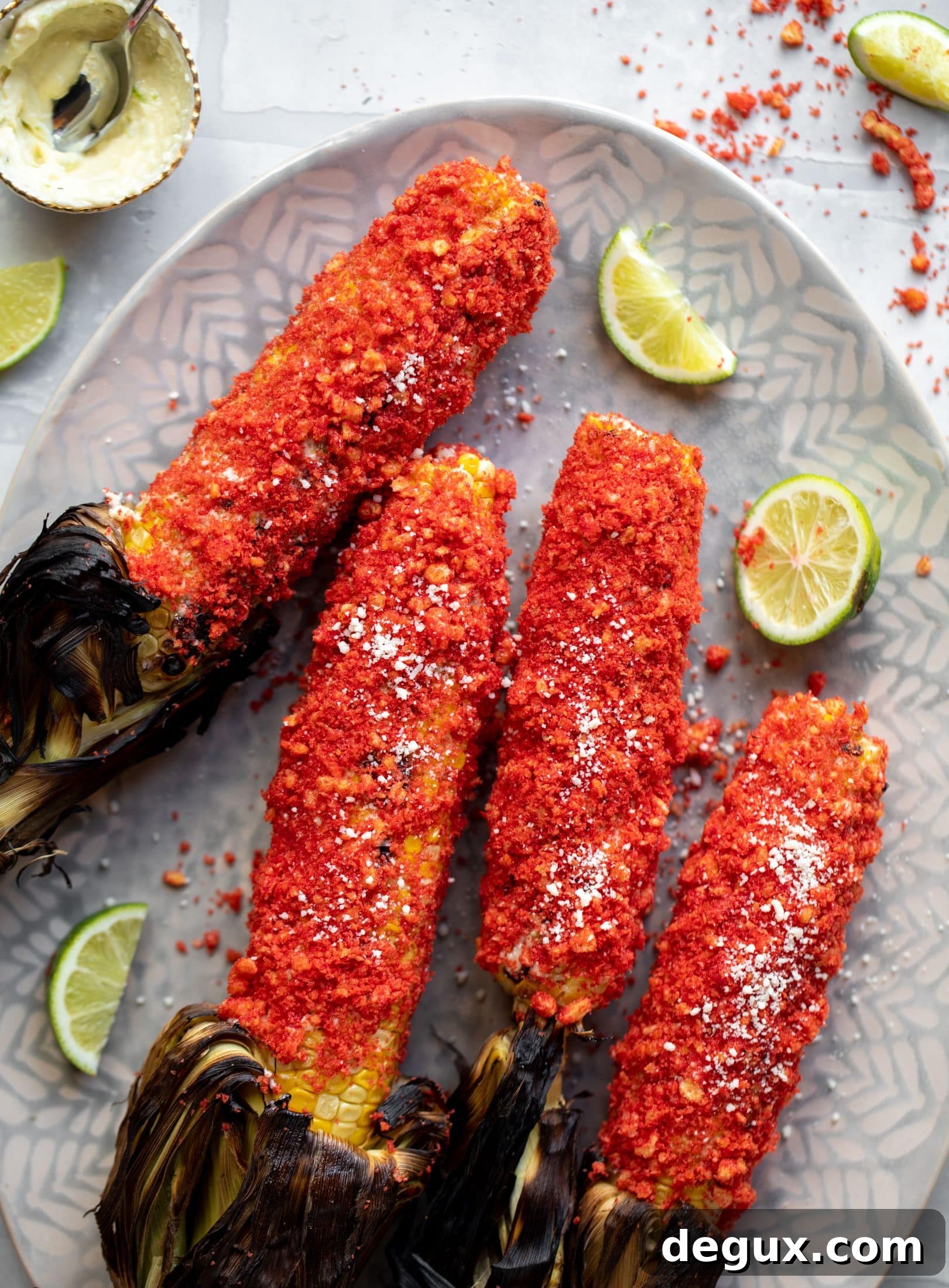 flaming hot cheetos grilled corn