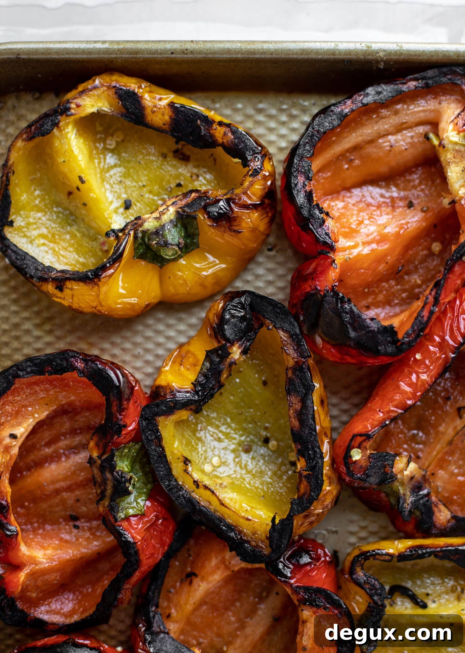 peppers right off the grill