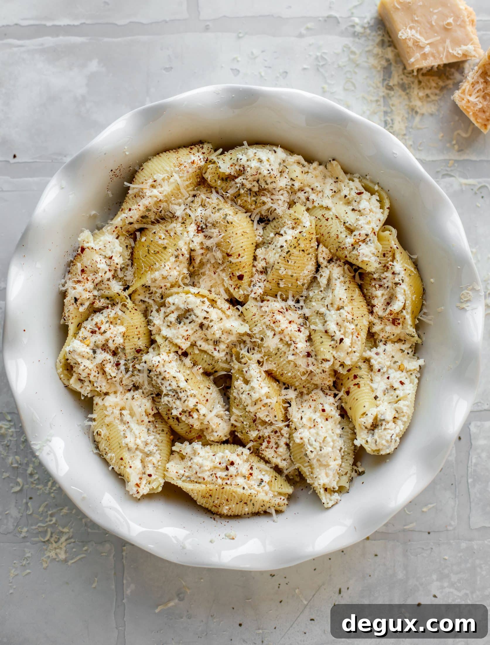 Asiago Pizza Stuffed Shells Recipe — Cheesy Baked Pasta Delight 4 stuffed shells