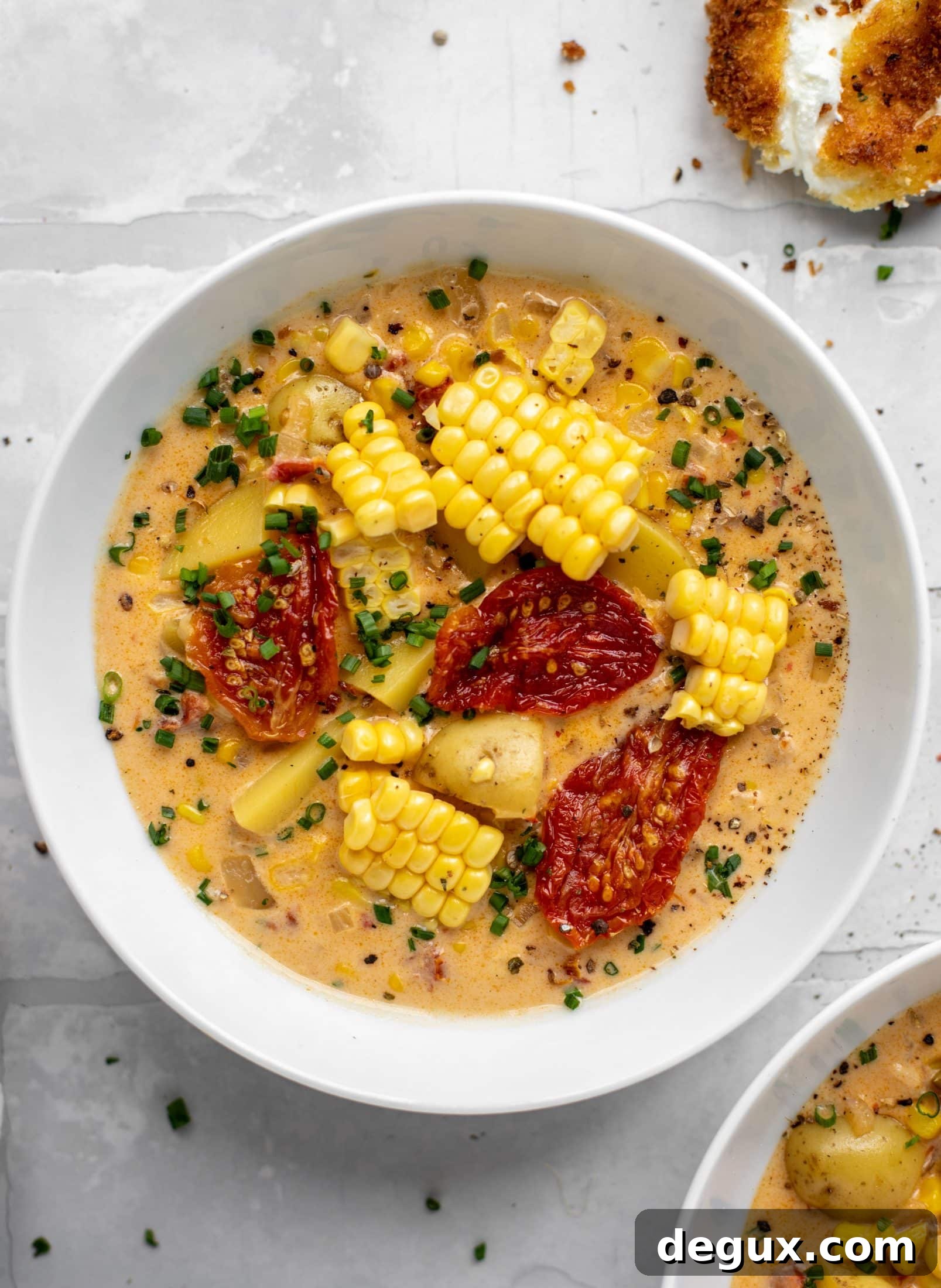 sun dried tomato corn chowder