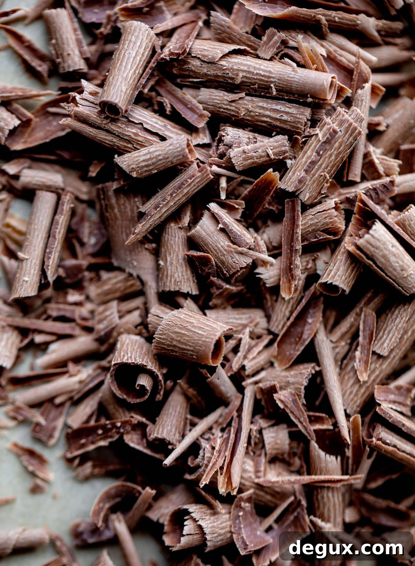 chocolate shavings