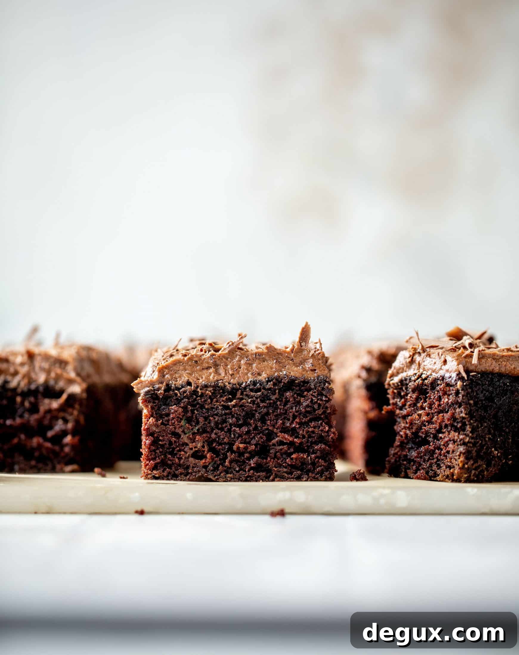 chocolate zucchini cake with chocolate cream cheese frosting