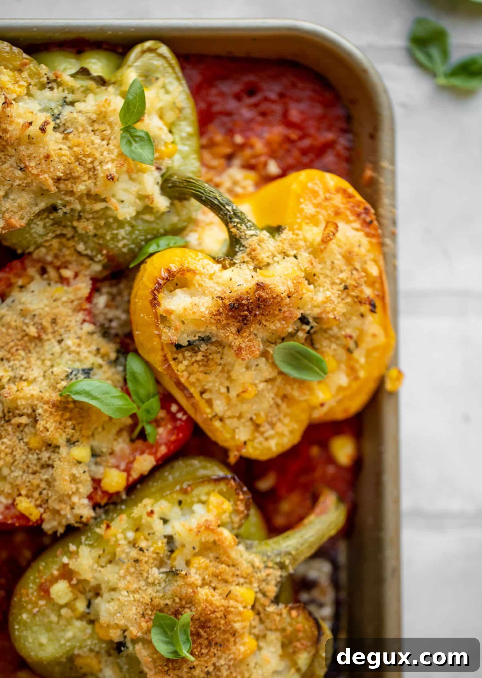 Summer Risotto-Stuffed Peppers: Light Seasonal Vegetarian Dinner 7 summer risotto stuffed peppers