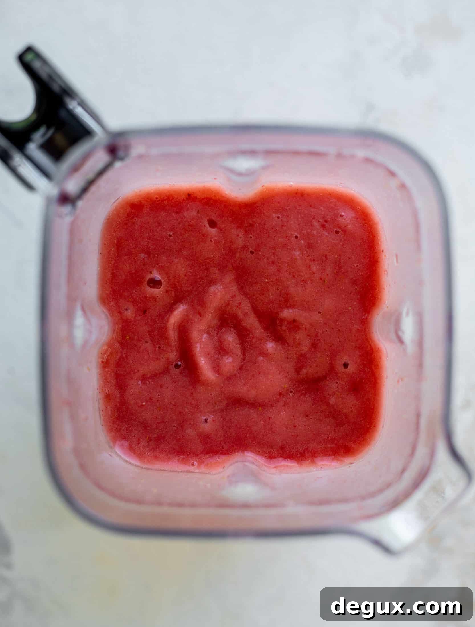 frozen strawberry lemonade in a blender