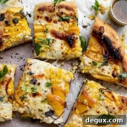 Grilled Peach Pizza with Corn & Chili Garlic Sauce Recipe 10 img 67322 9