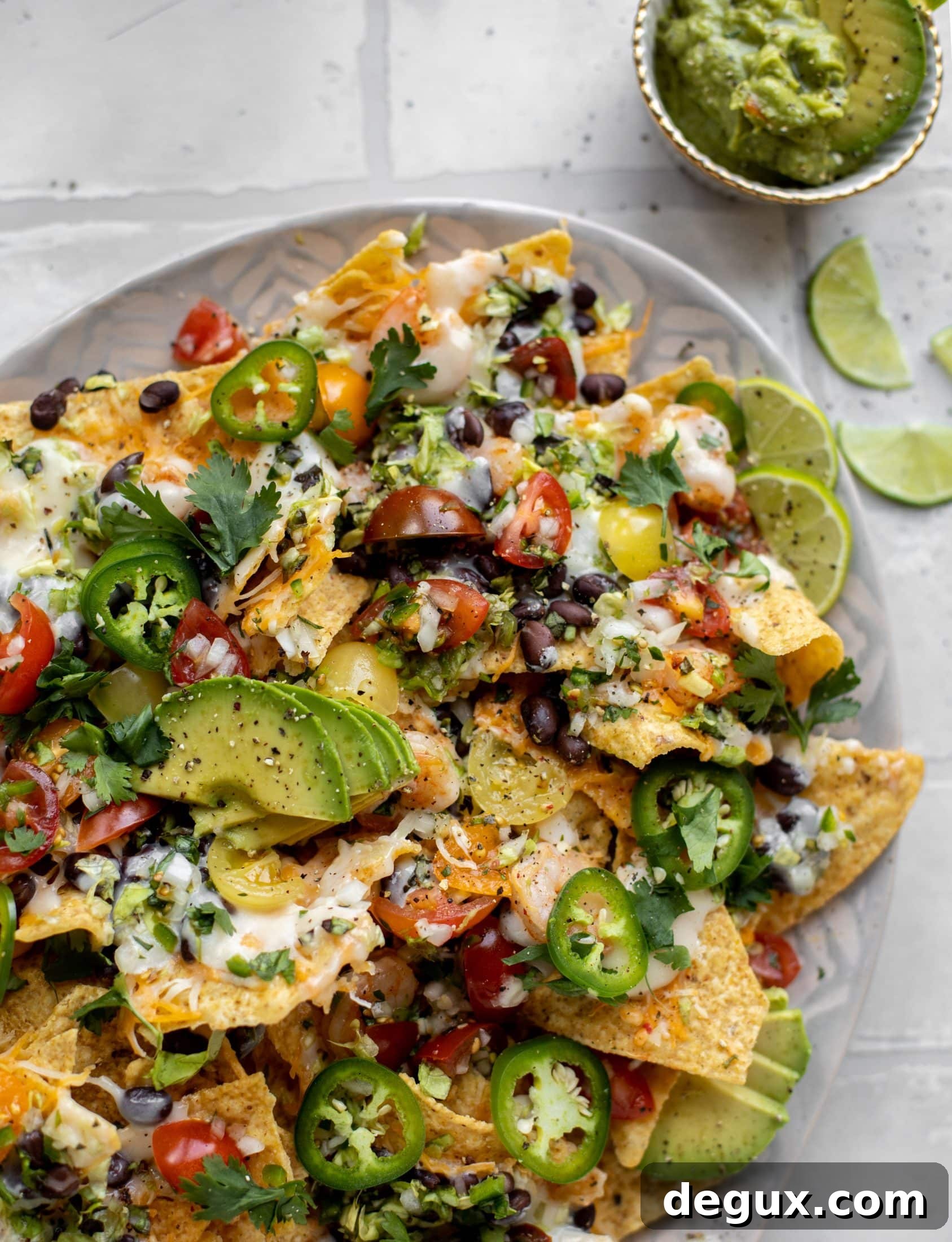 sheet pan shrimp nachos