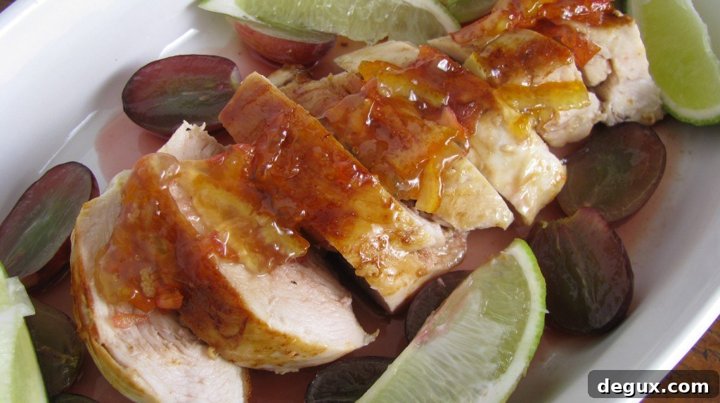 Sangria Chicken plated Sangria Chicken plated