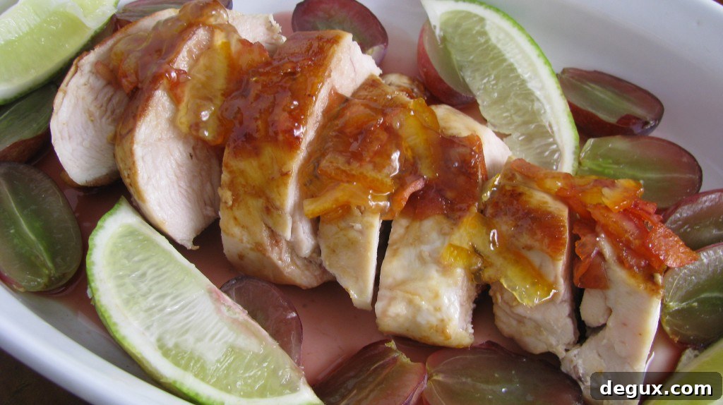 Sangria Chicken close-up Sangria Chicken close-up