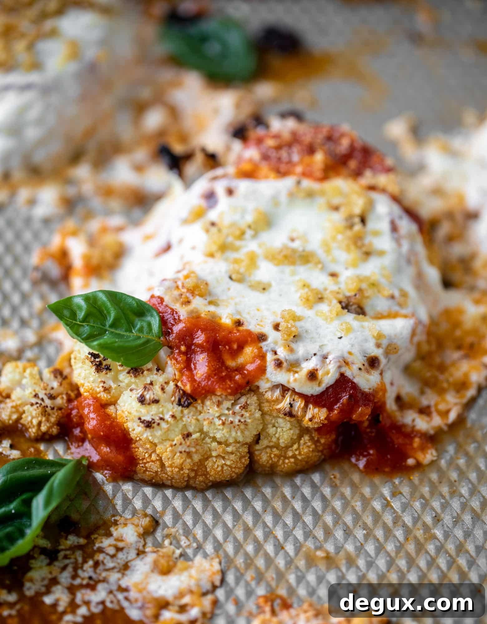 baked cauliflower parmesan