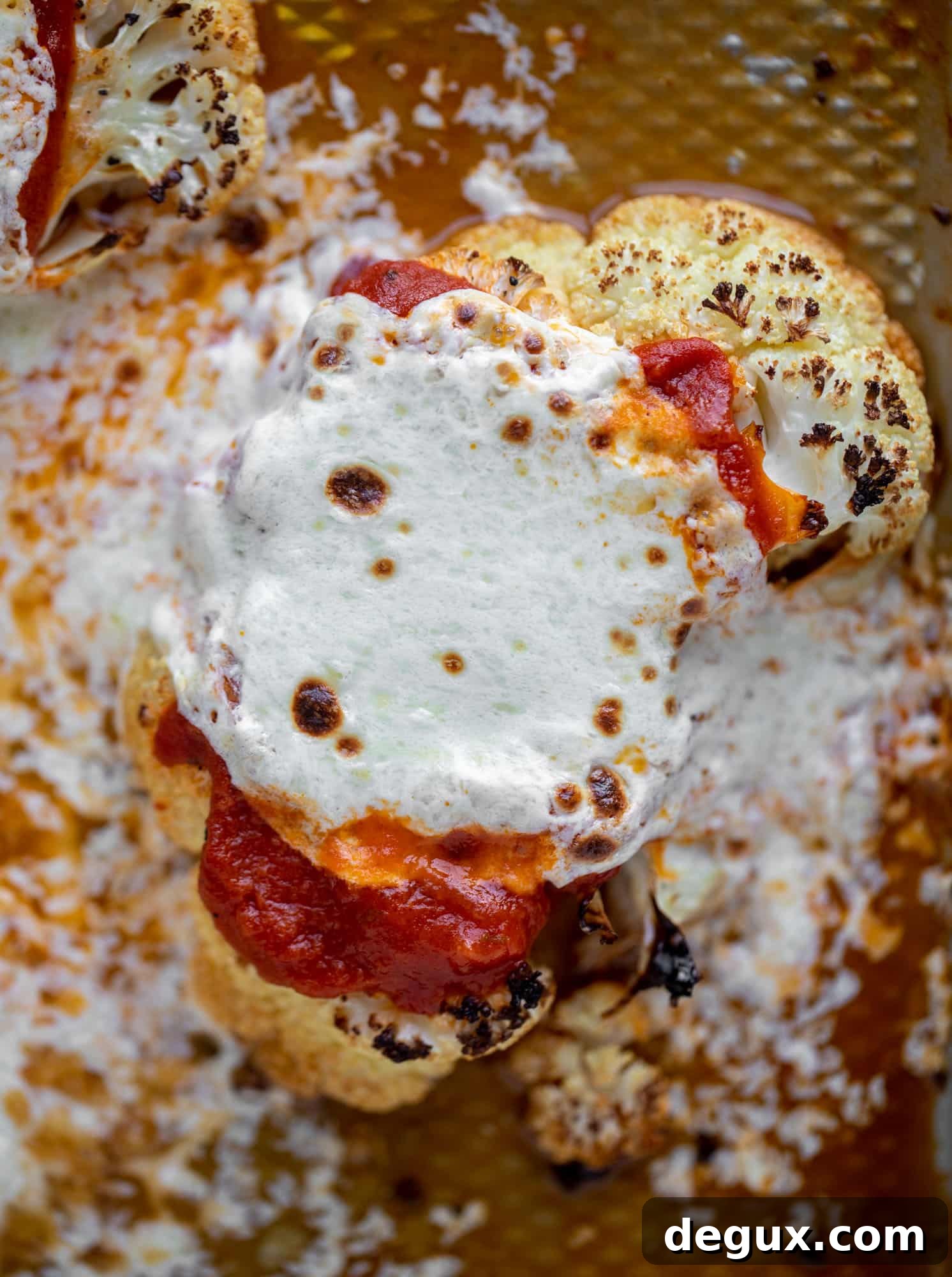 baked cauliflower parmesan