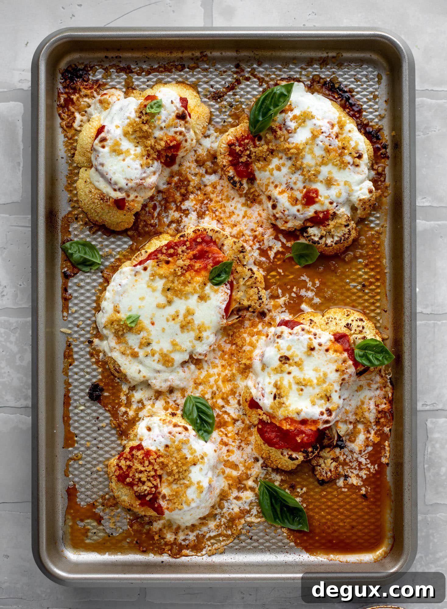 baked cauliflower parmesan